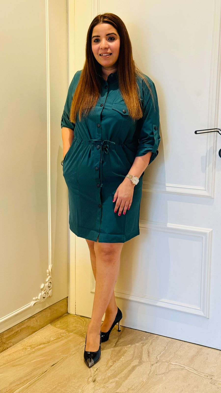 Premium Stretchable Imported Fabric Tunic Dress