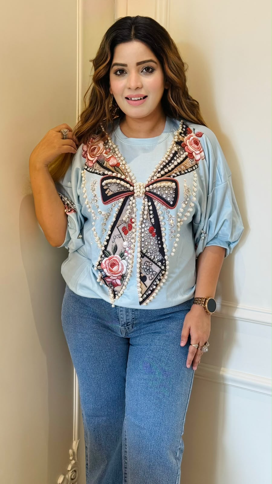 Lisha Digital Print Top- Black, Yellow, White, Blue, Beige, Pink, Red