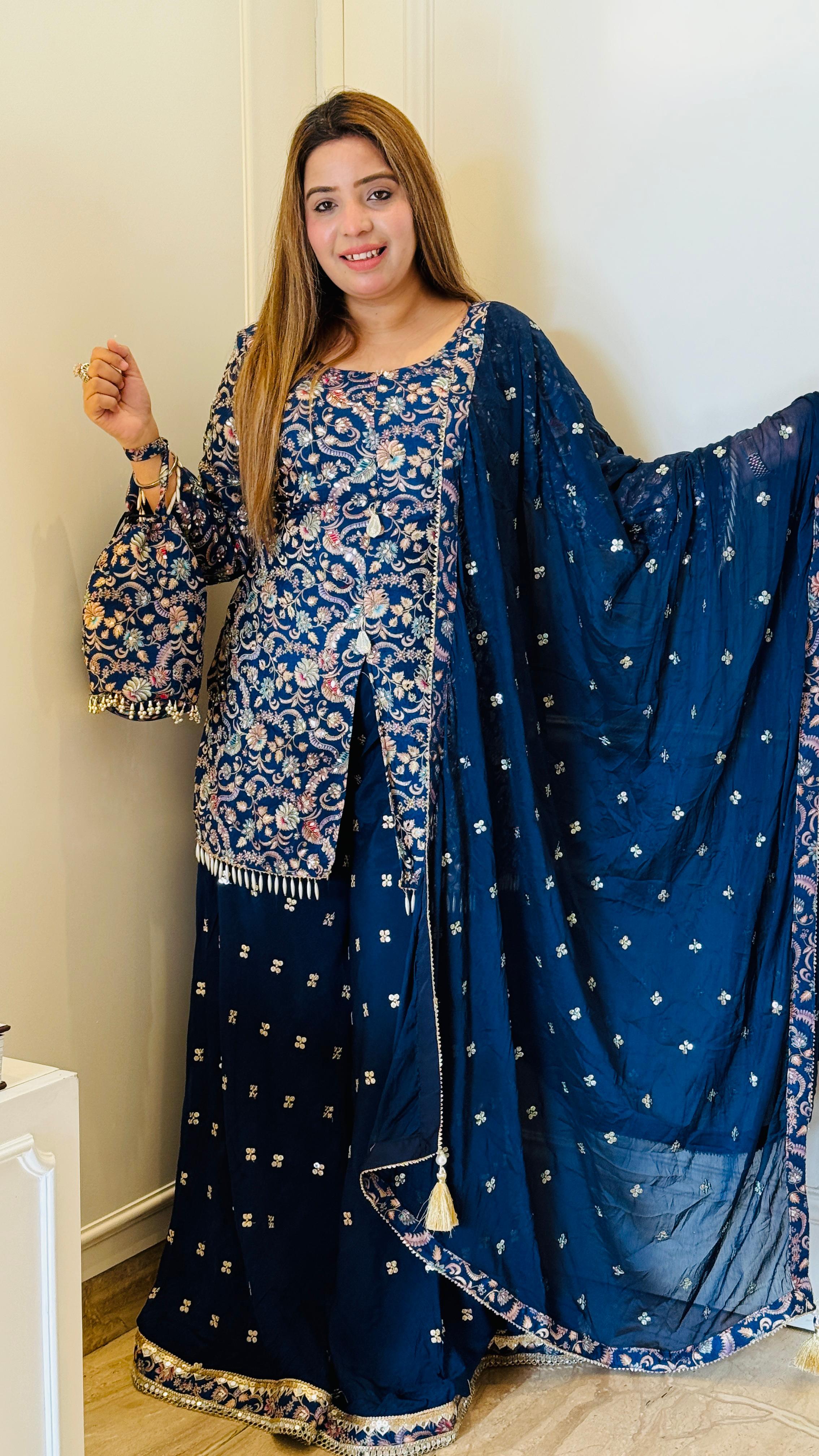 Blue Lumeira Wedding Suit Set