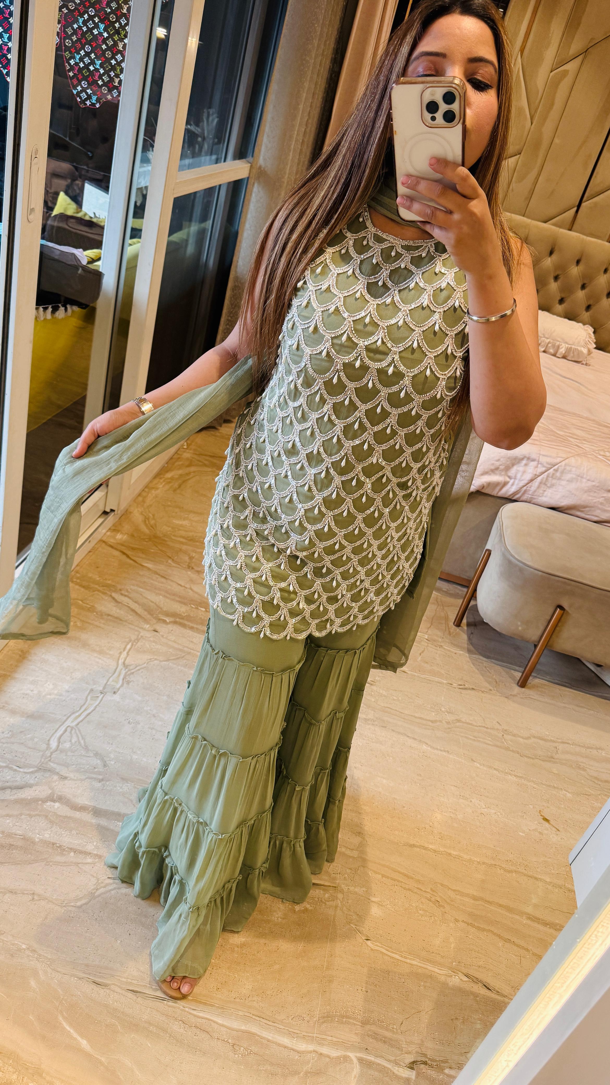 Sage Green Venira Suit Set