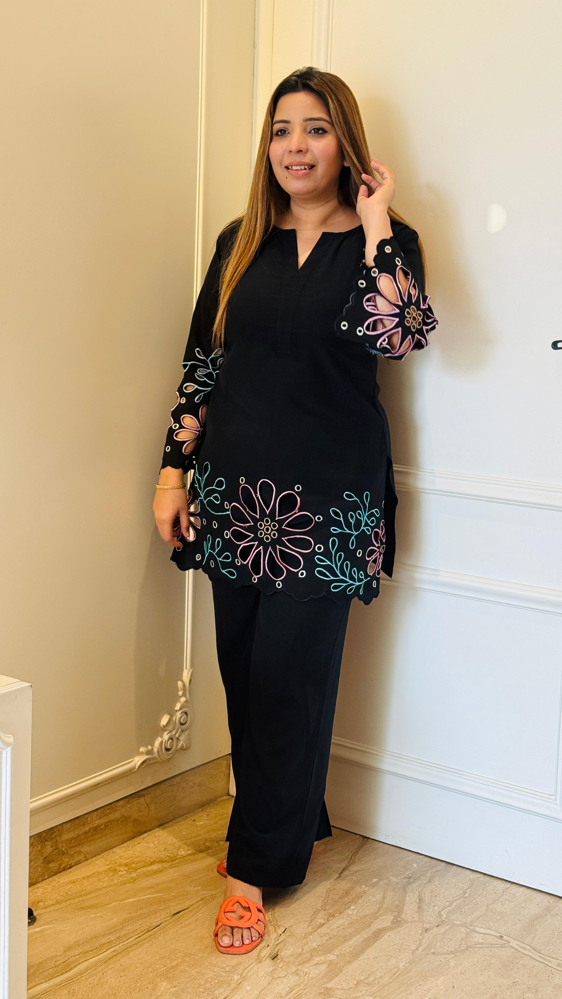 Blue, Green, Black Leora Premium Laser-Cut Cord Set