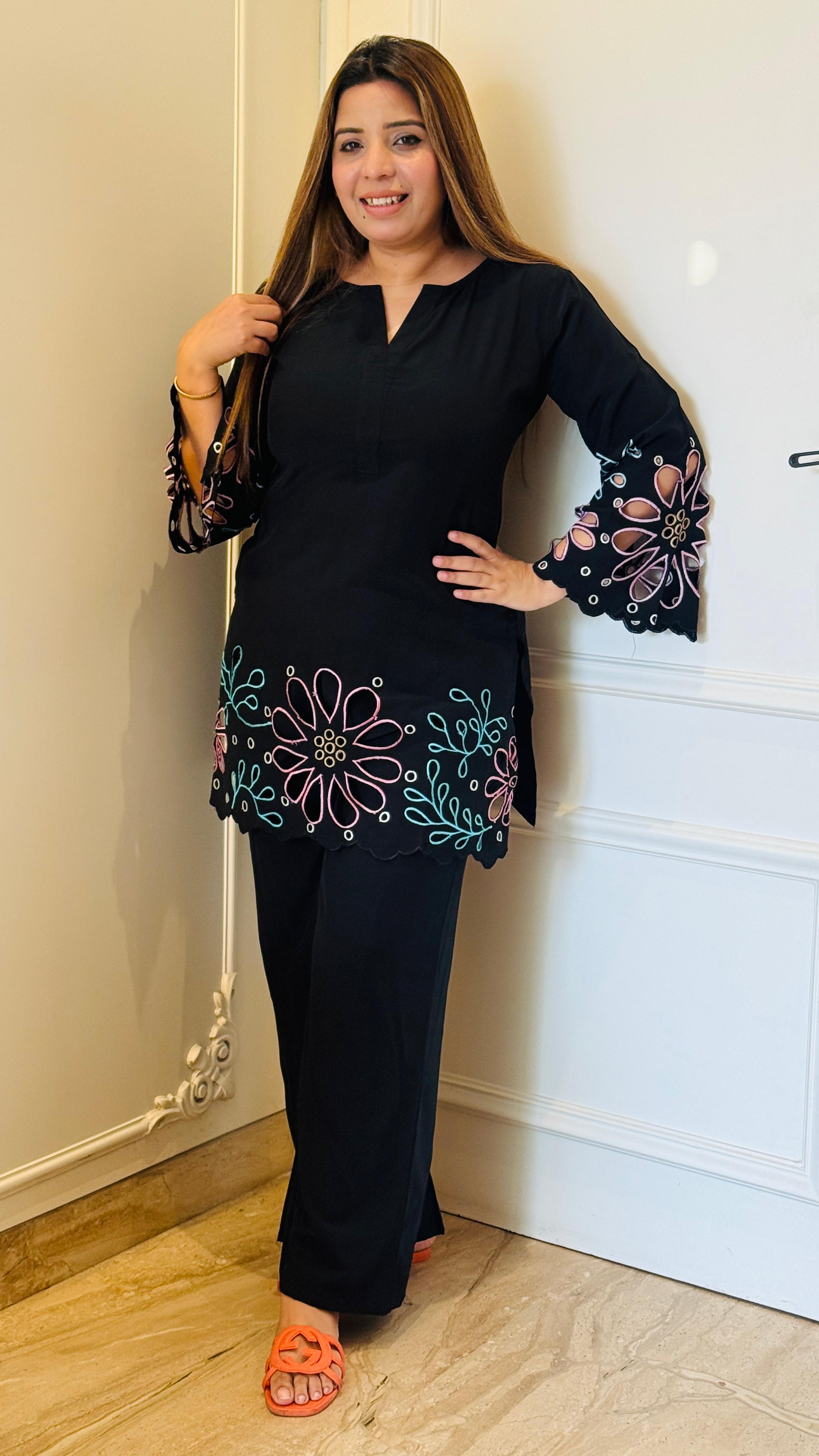 Blue, Green, Black Leora Premium Laser-Cut Cord Set