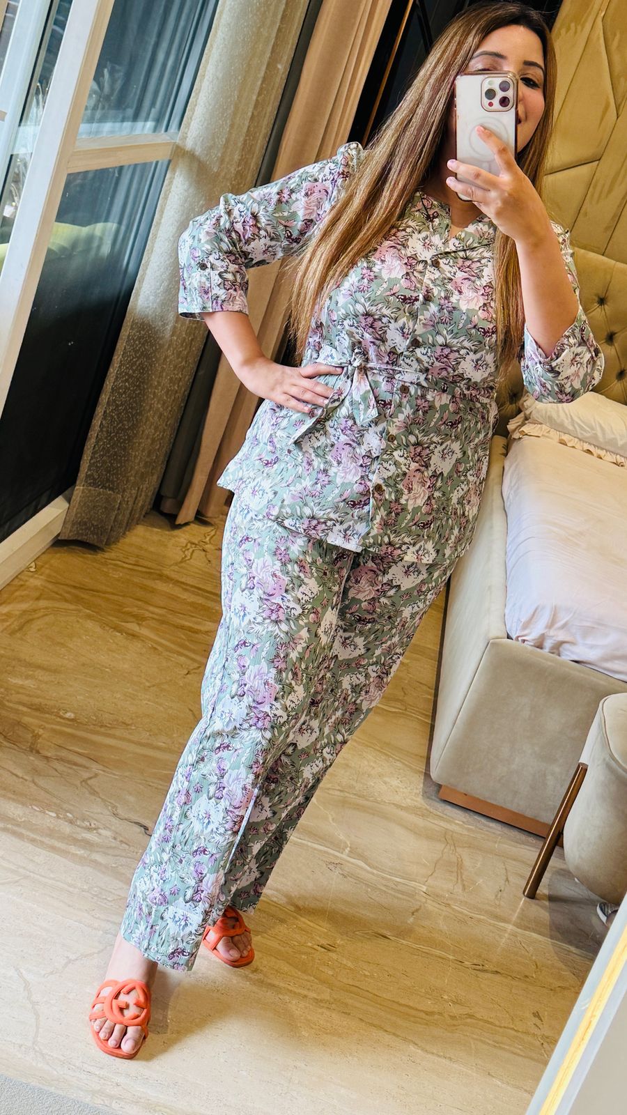 Bloom Crinkled Cotton Co-ord Set