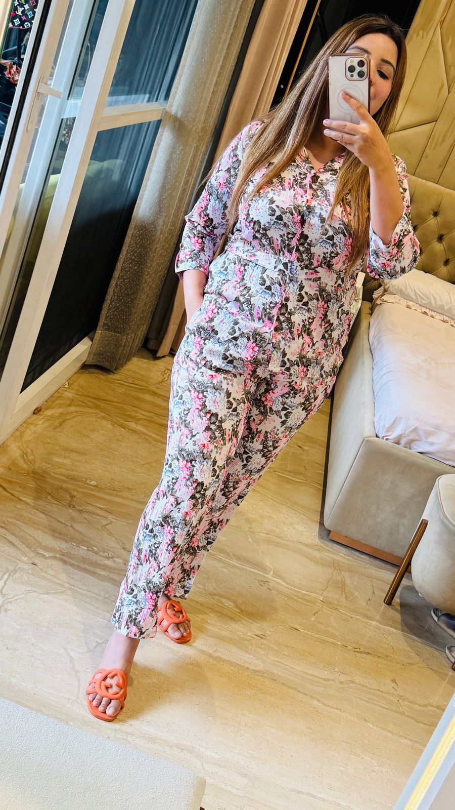 Bloom Crinkled Cotton Co-ord Set