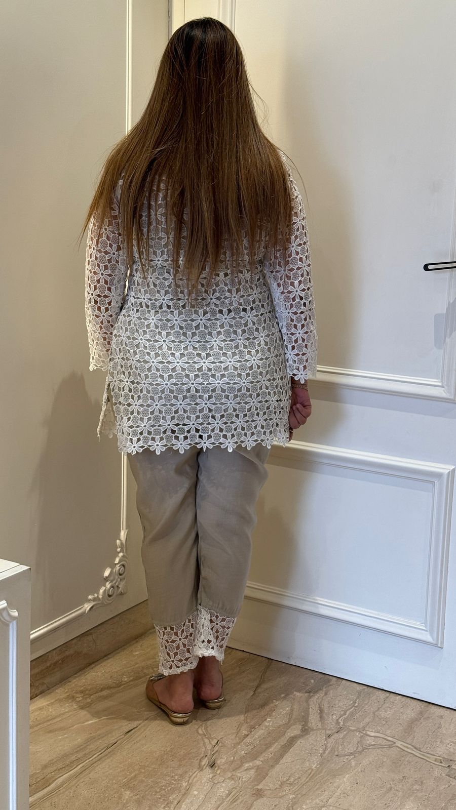 Thread Muse – Schiffli Cordset (White)