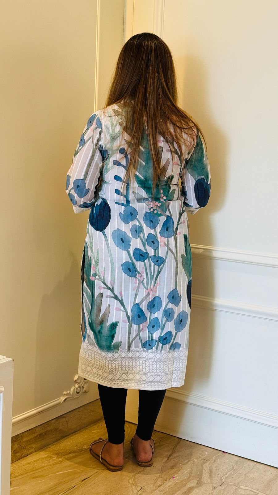 Sitara Designer Printed Kurta (Blue)