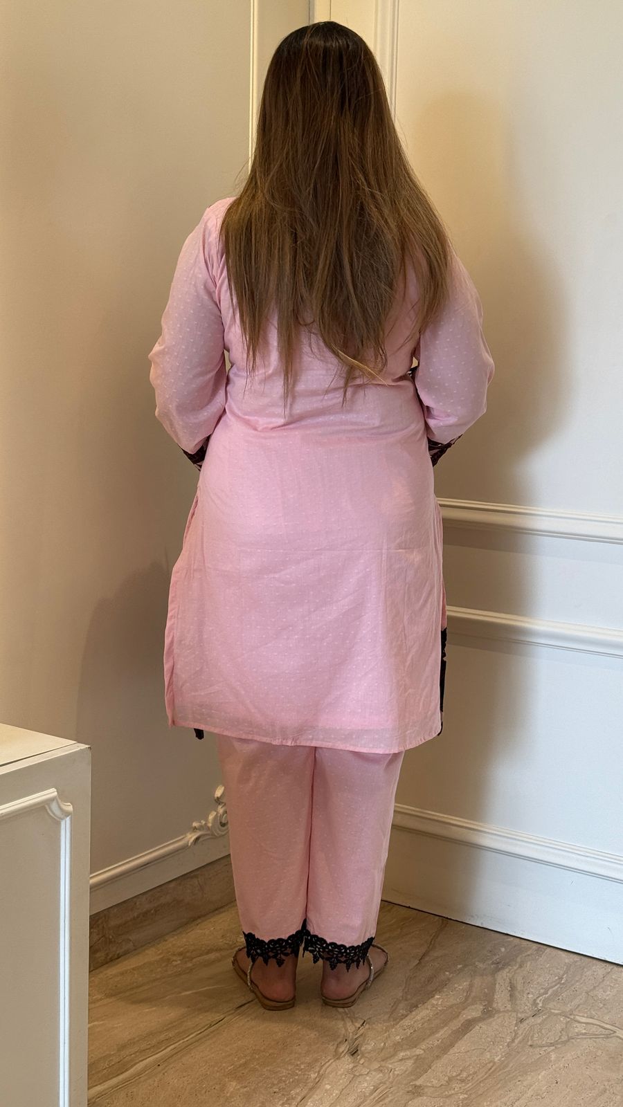 Zarina Lace Ensemble -  Pink