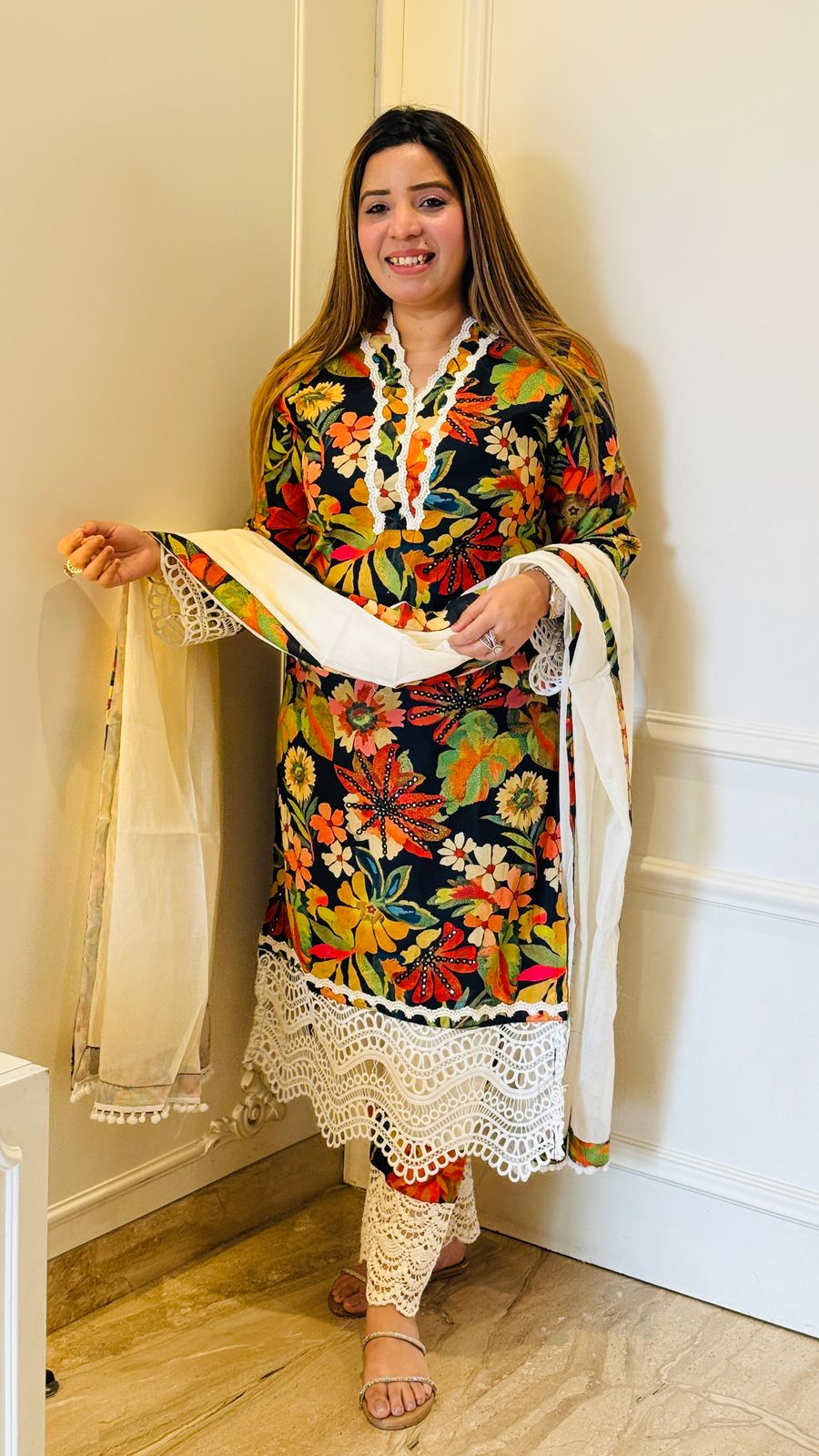 Noor Cotton  Suit Set - Multicolor