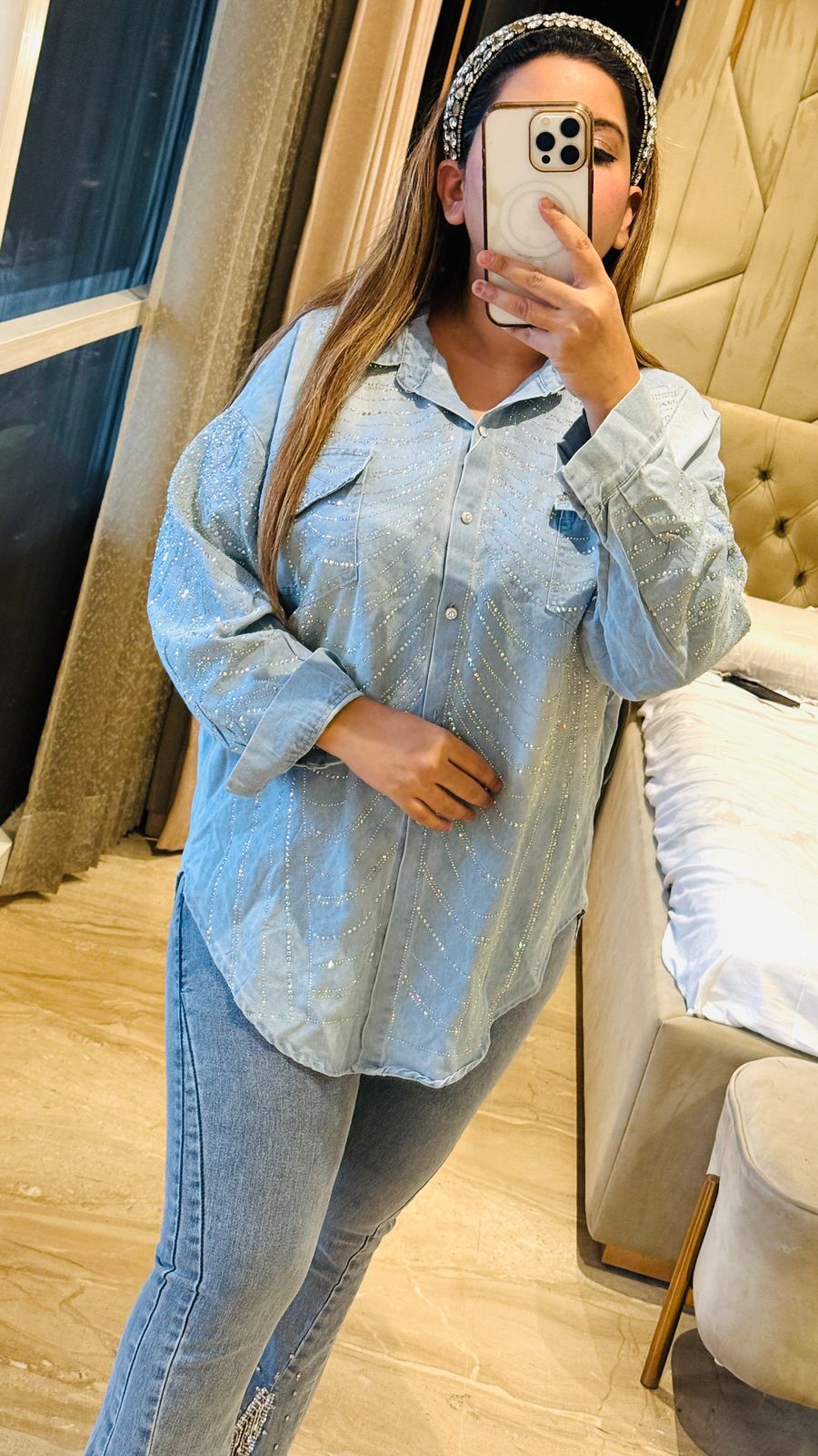 Crystal Blue Denim Shirt