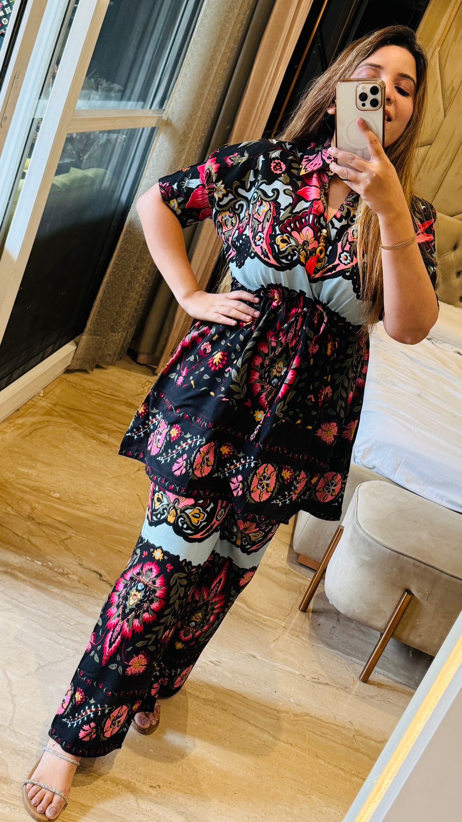 Noor Kaftan Co-Ord- Black