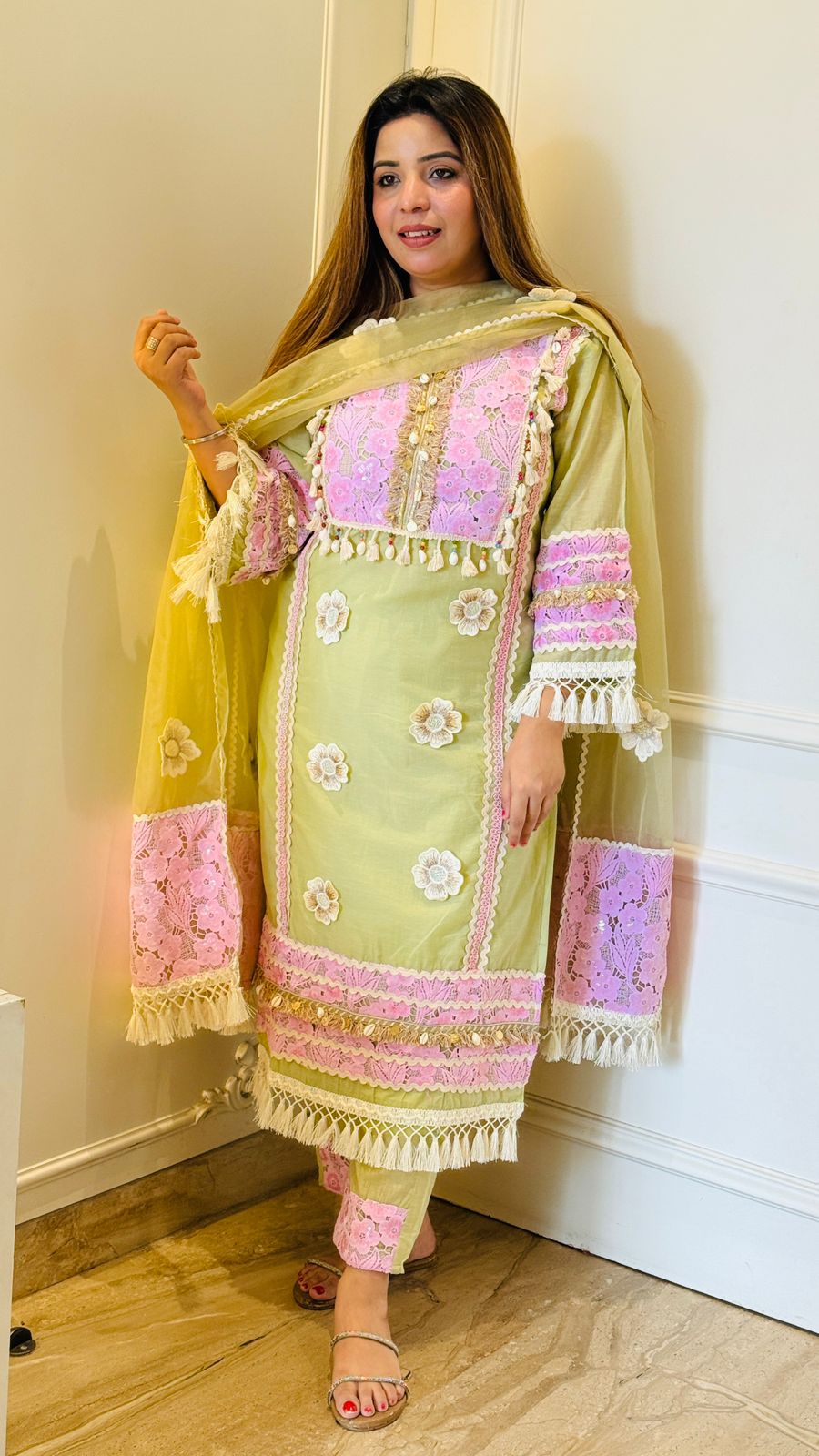 Ishya Suit Set- Green