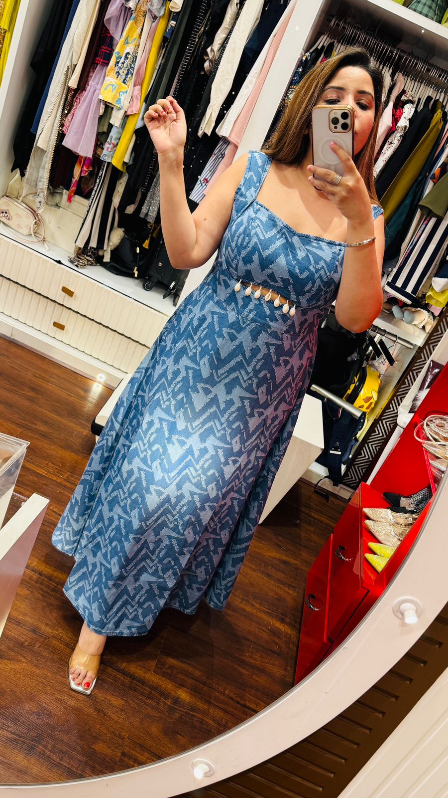 Kaia Maxi Dress- Blue