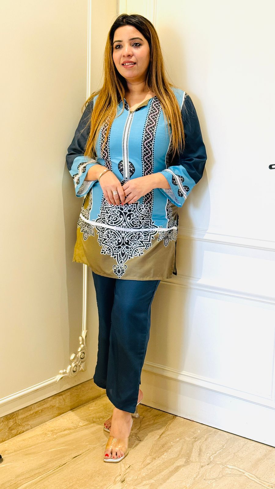 Mehira Coord Set- Blue