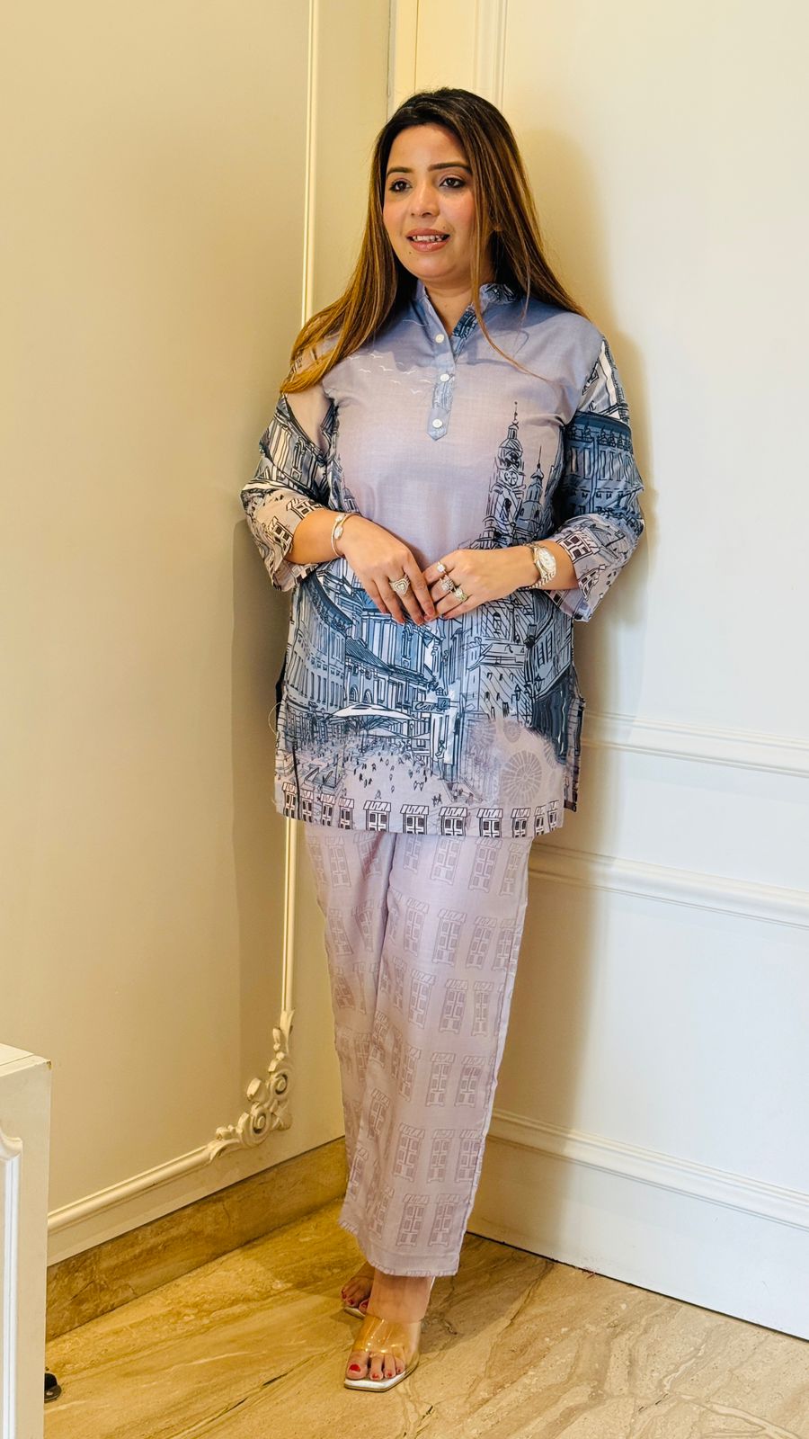 Inaaya Coord Set- Blue