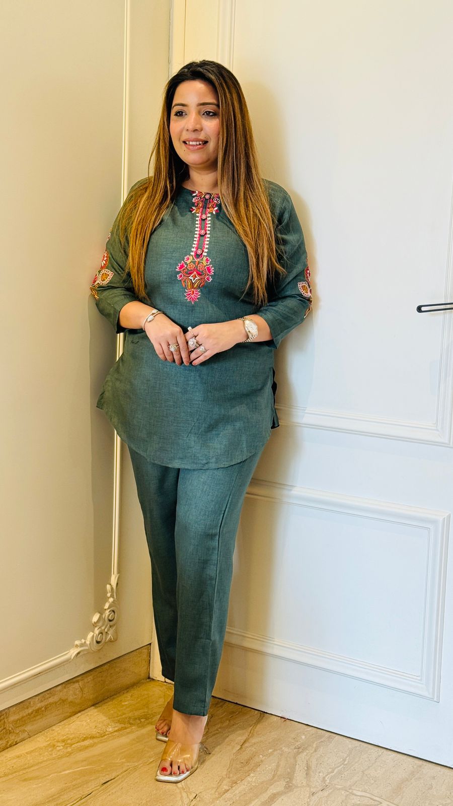 Suhira Cordset- Green, Blue