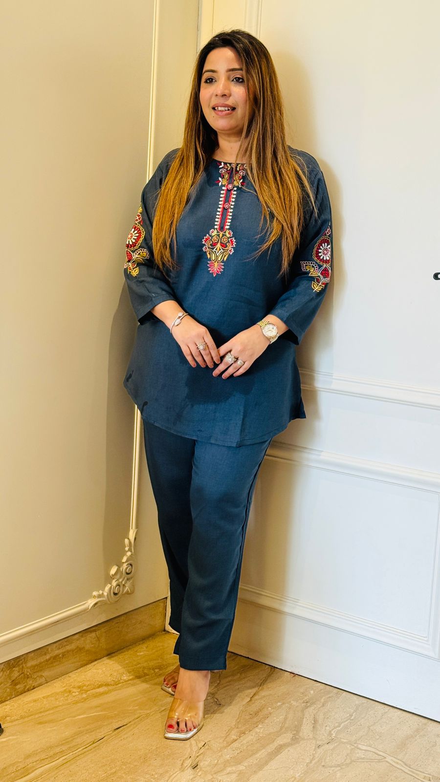 Suhira Cordset- Green, Blue