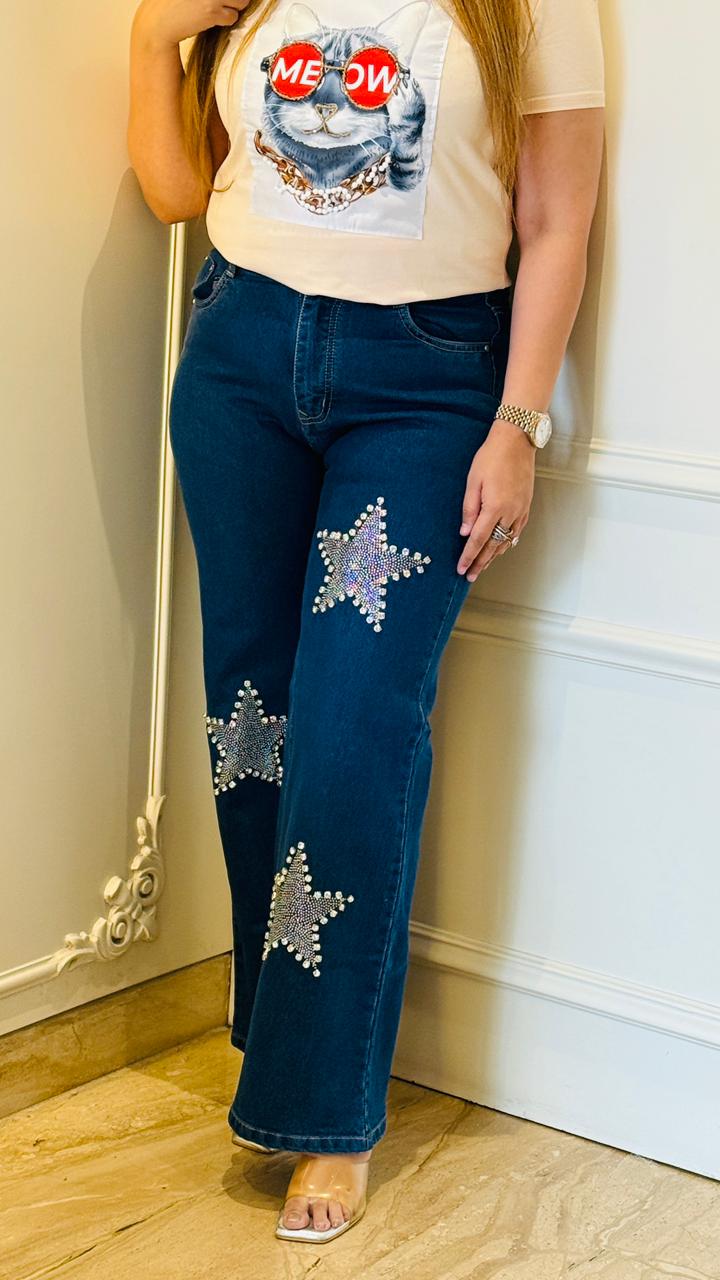 Stella Shine Jeans- Navy, Blue