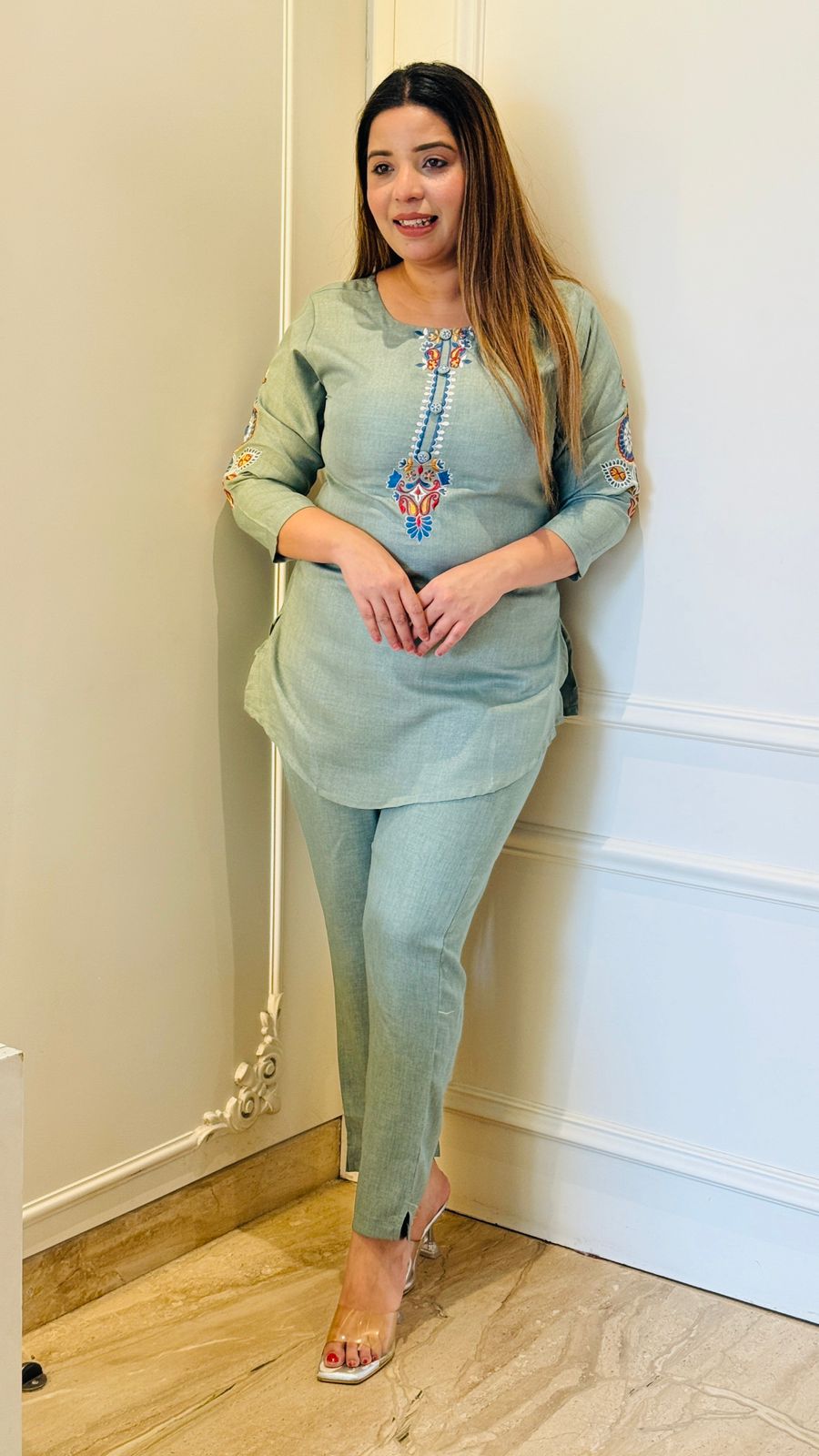 Zaira Rayon Set- Purple, Red, Blue, Beige