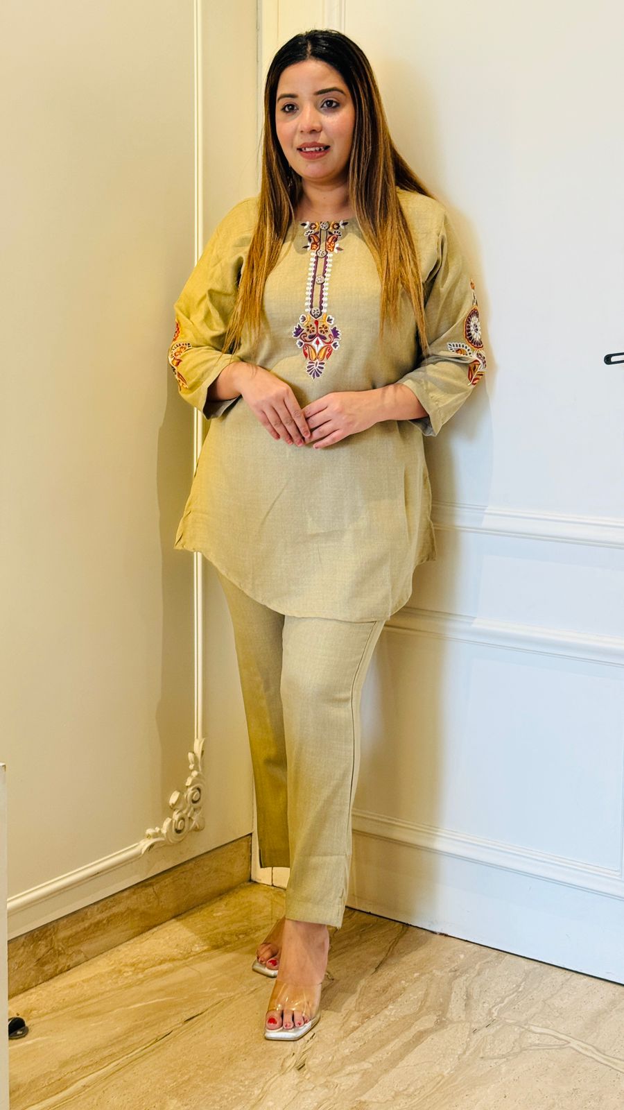 Zaira Rayon Set- Purple, Red, Blue, Beige