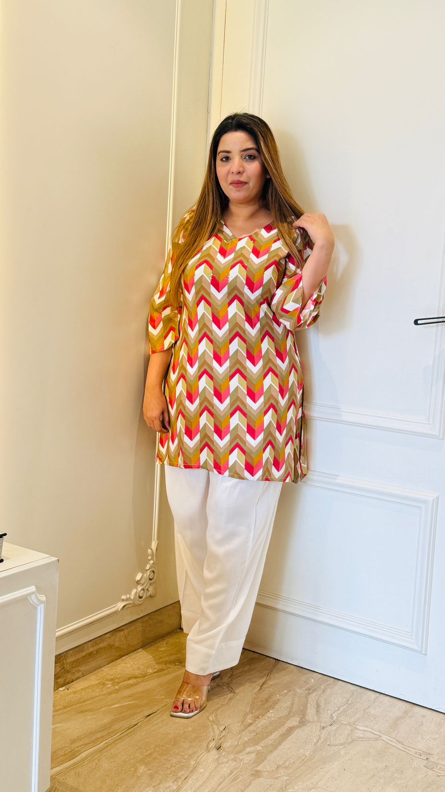 Noor Farshi Salwar- Brown