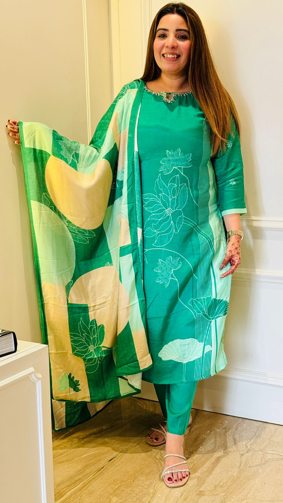 Noor Suit Set- Green