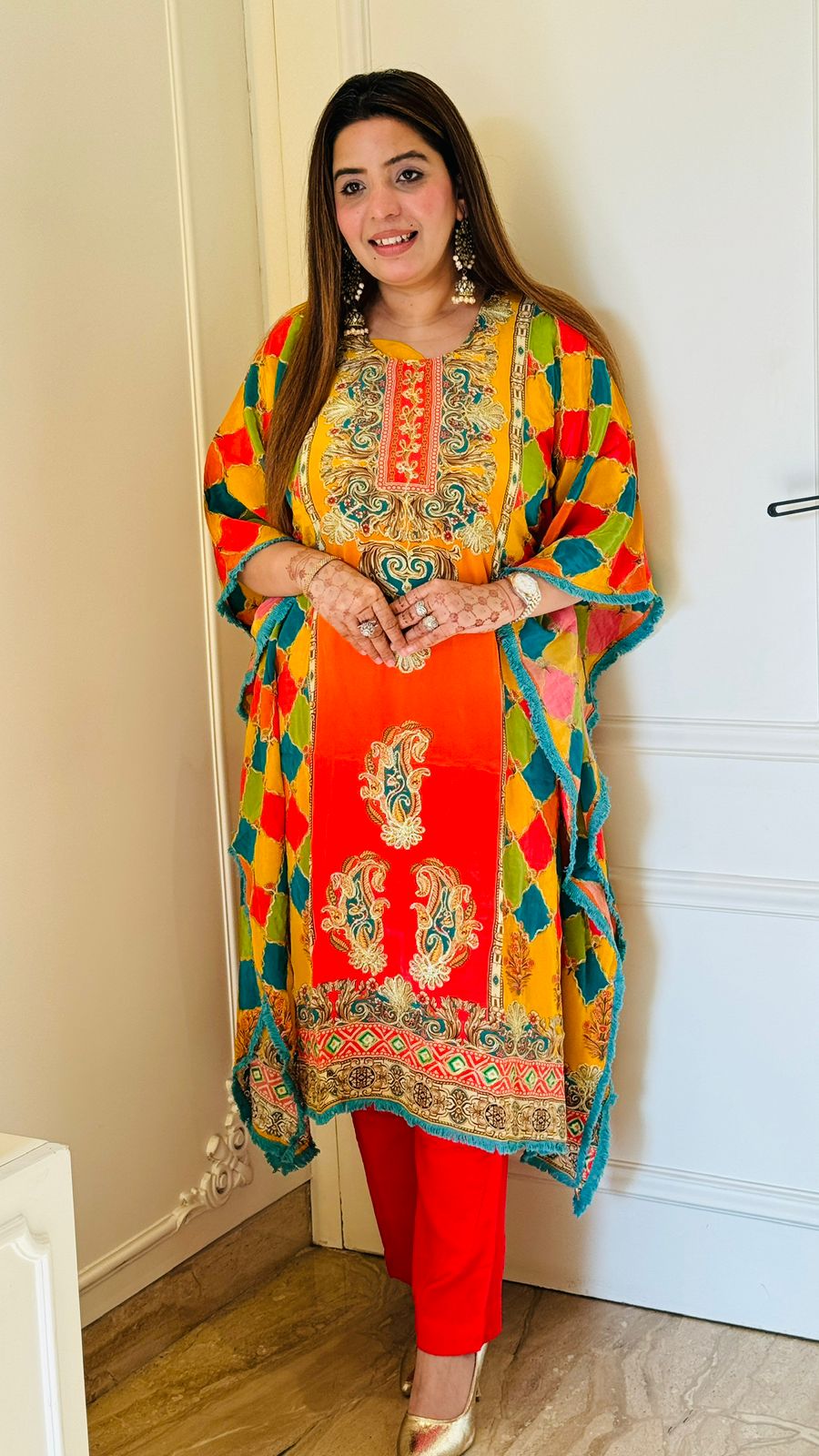 Ishya Kaftan- Orange