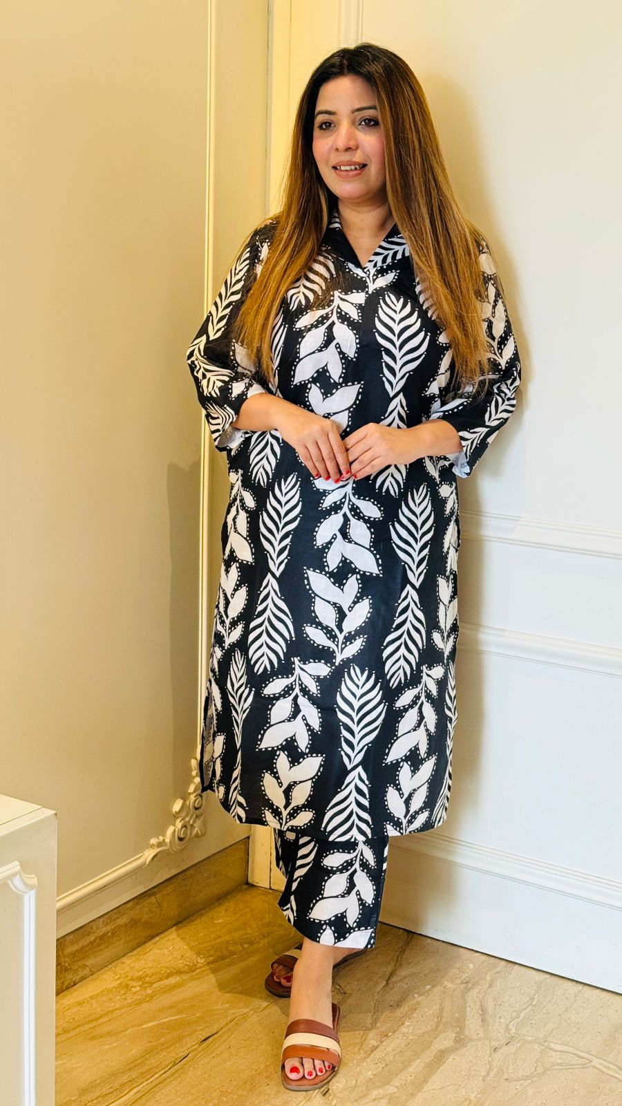 Vanya Kurta Set- Black