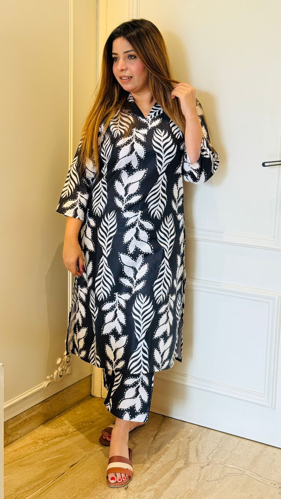 Vanya Kurta Set- Black