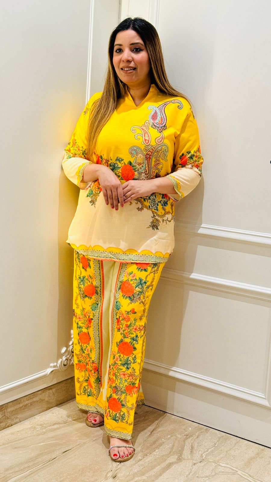 Alvira Print Set- Yellow