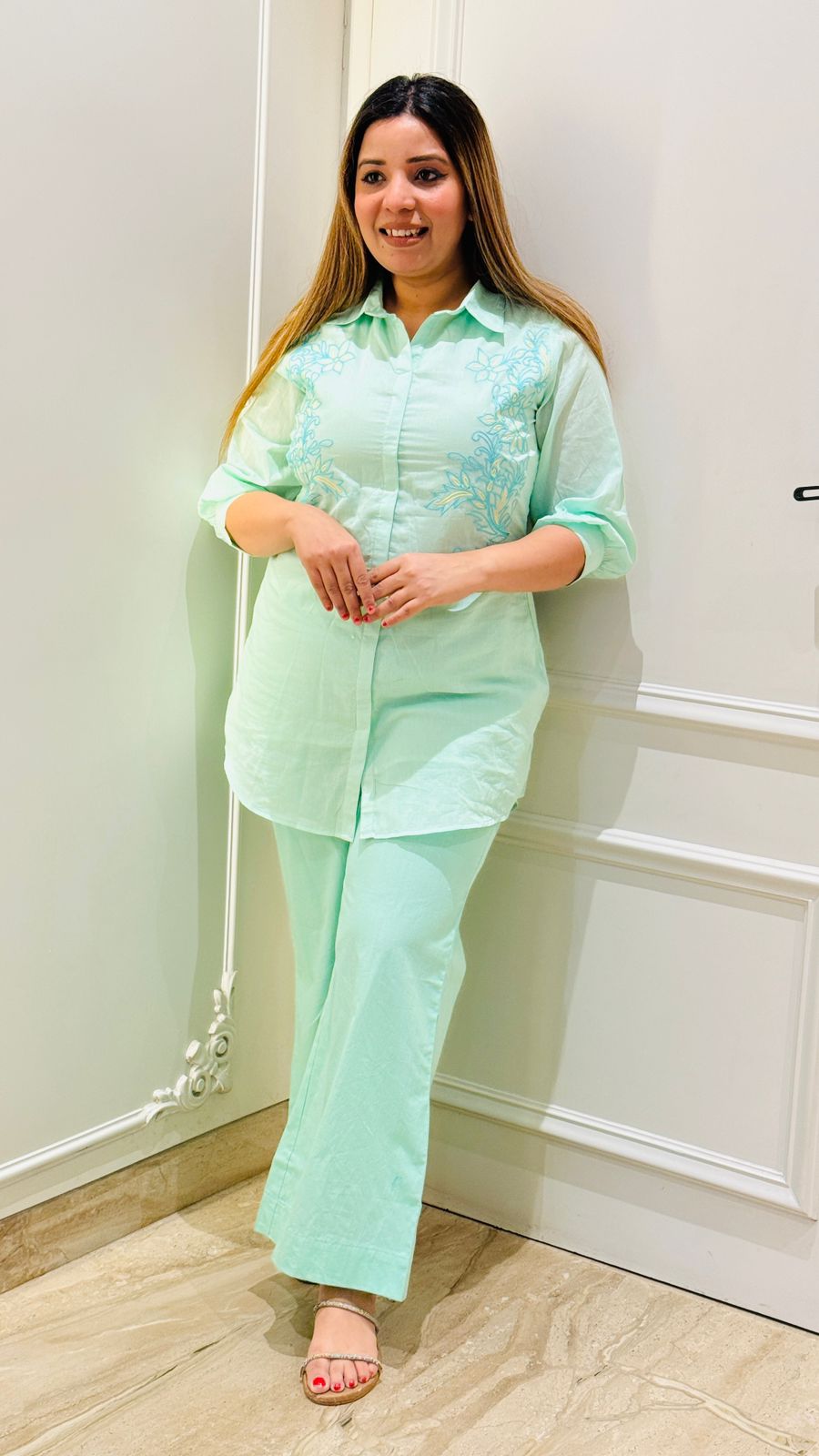 Inaaya Embroidery Set- Blue