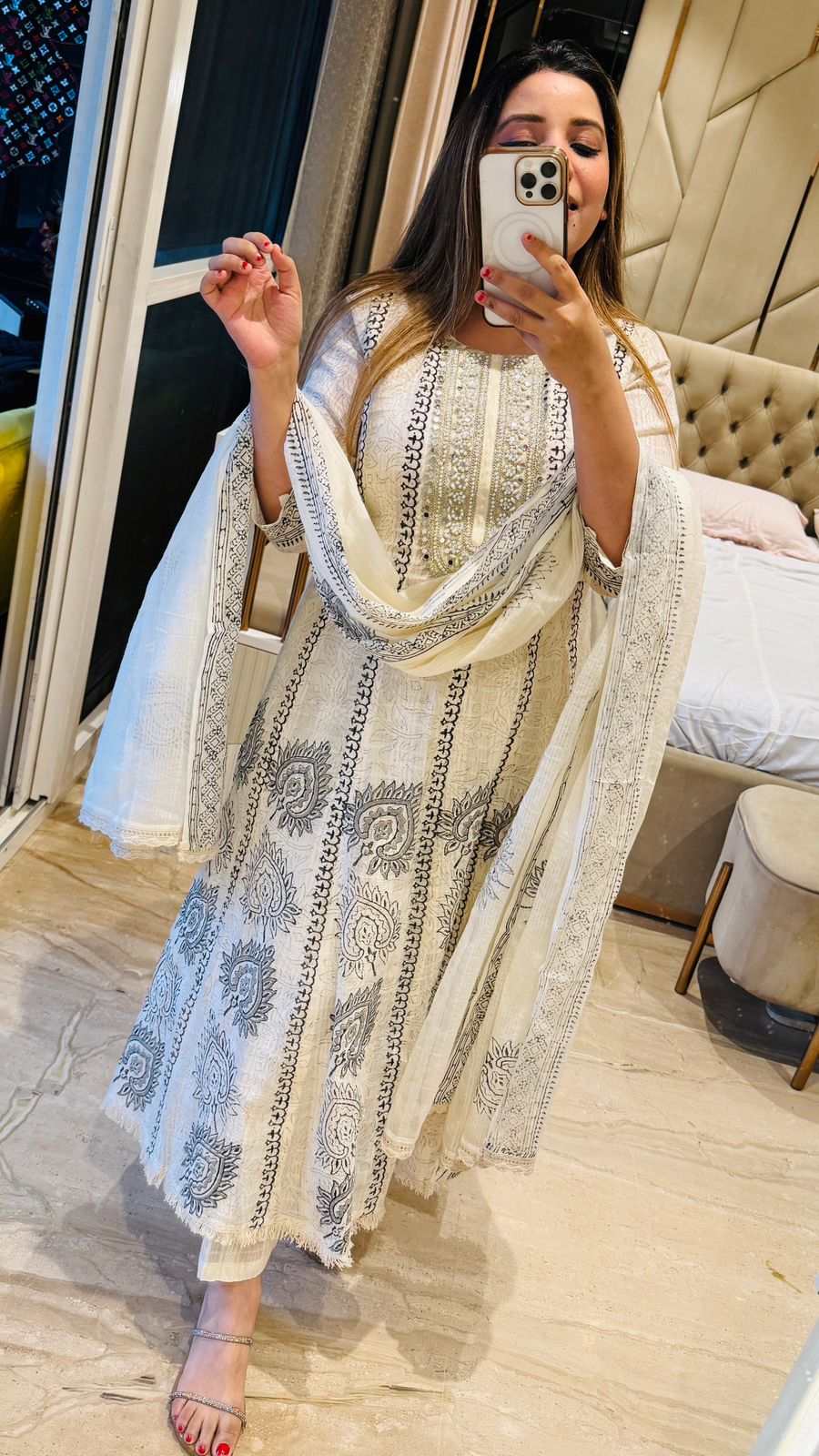 Ira Kali Suit- White