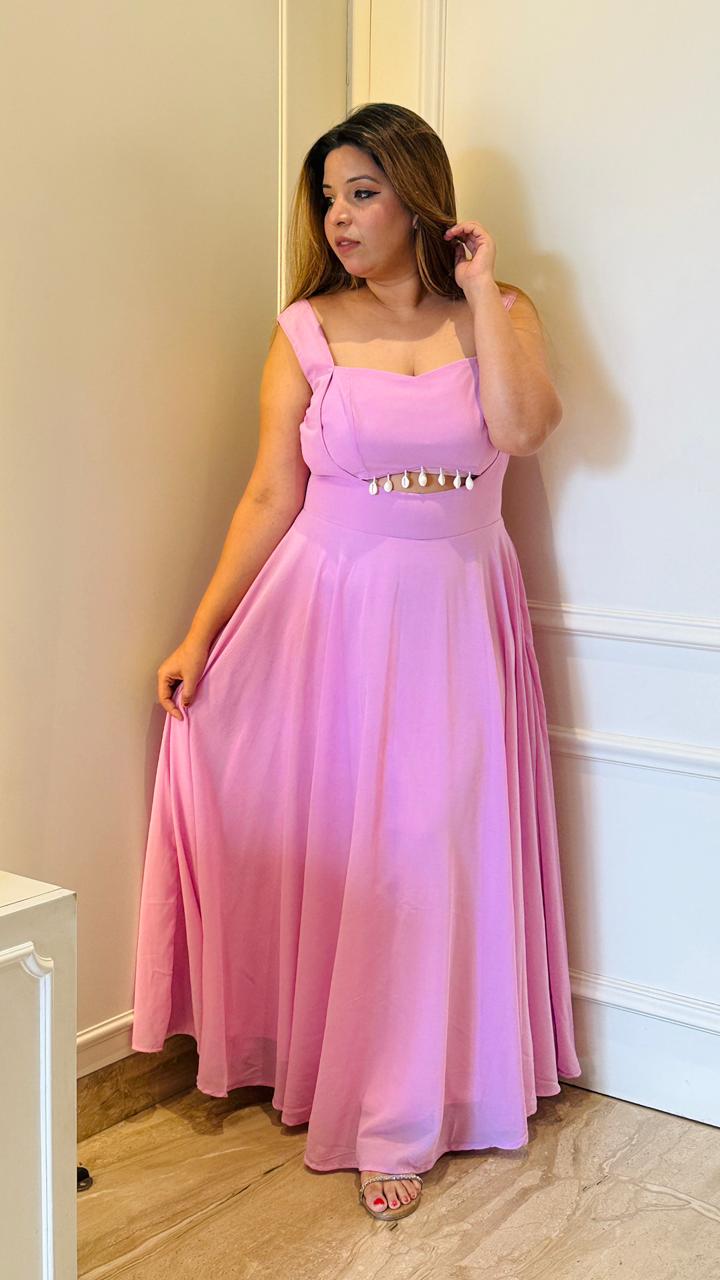 Lorina Dress- Blue, Pink, Green