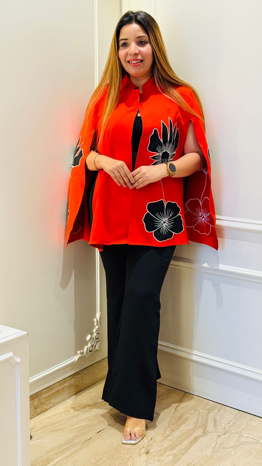 Nayra Cape Coord- Orange, Brown, Pink