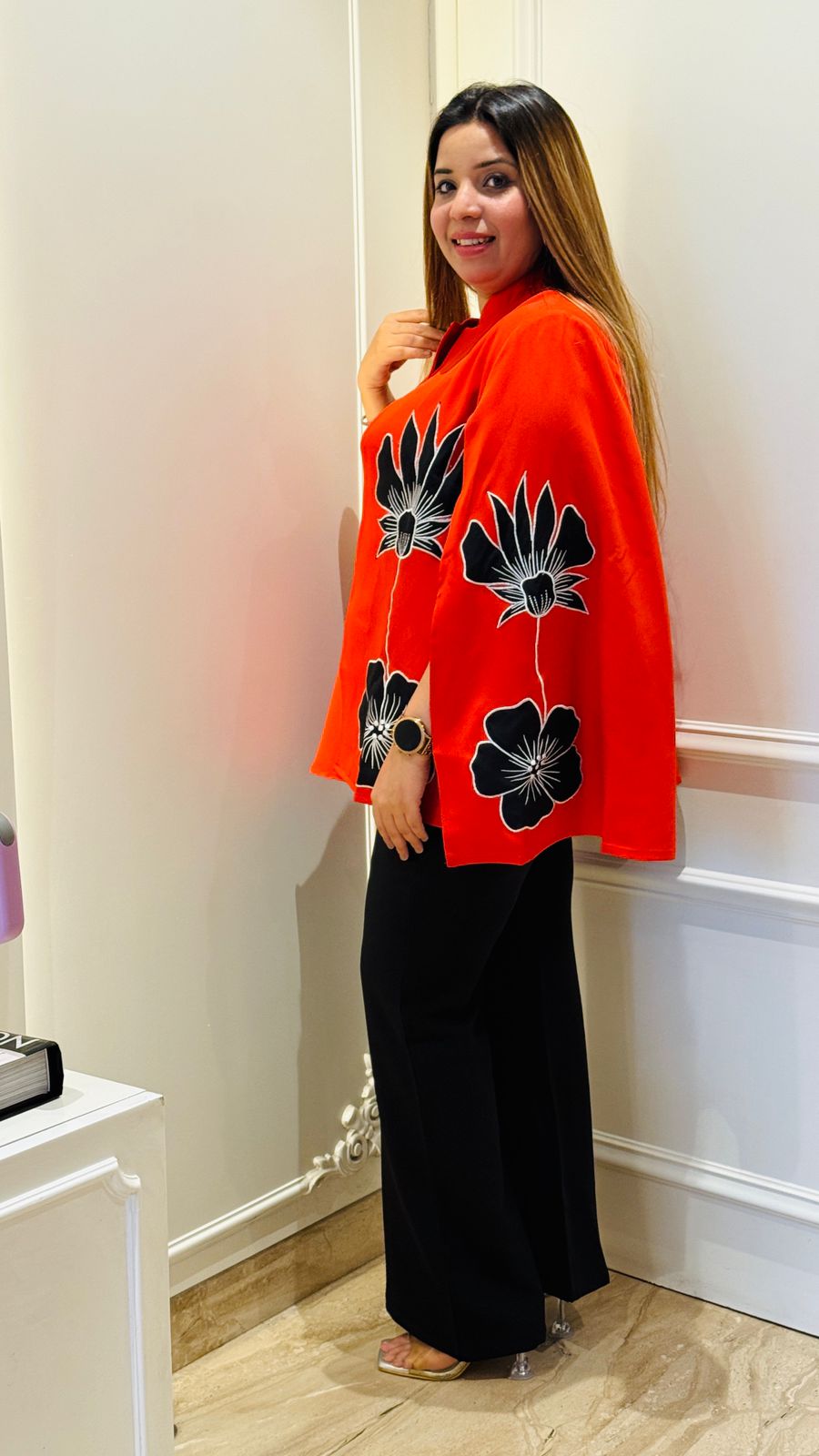 Nayra Cape Coord- Orange, Brown, Pink