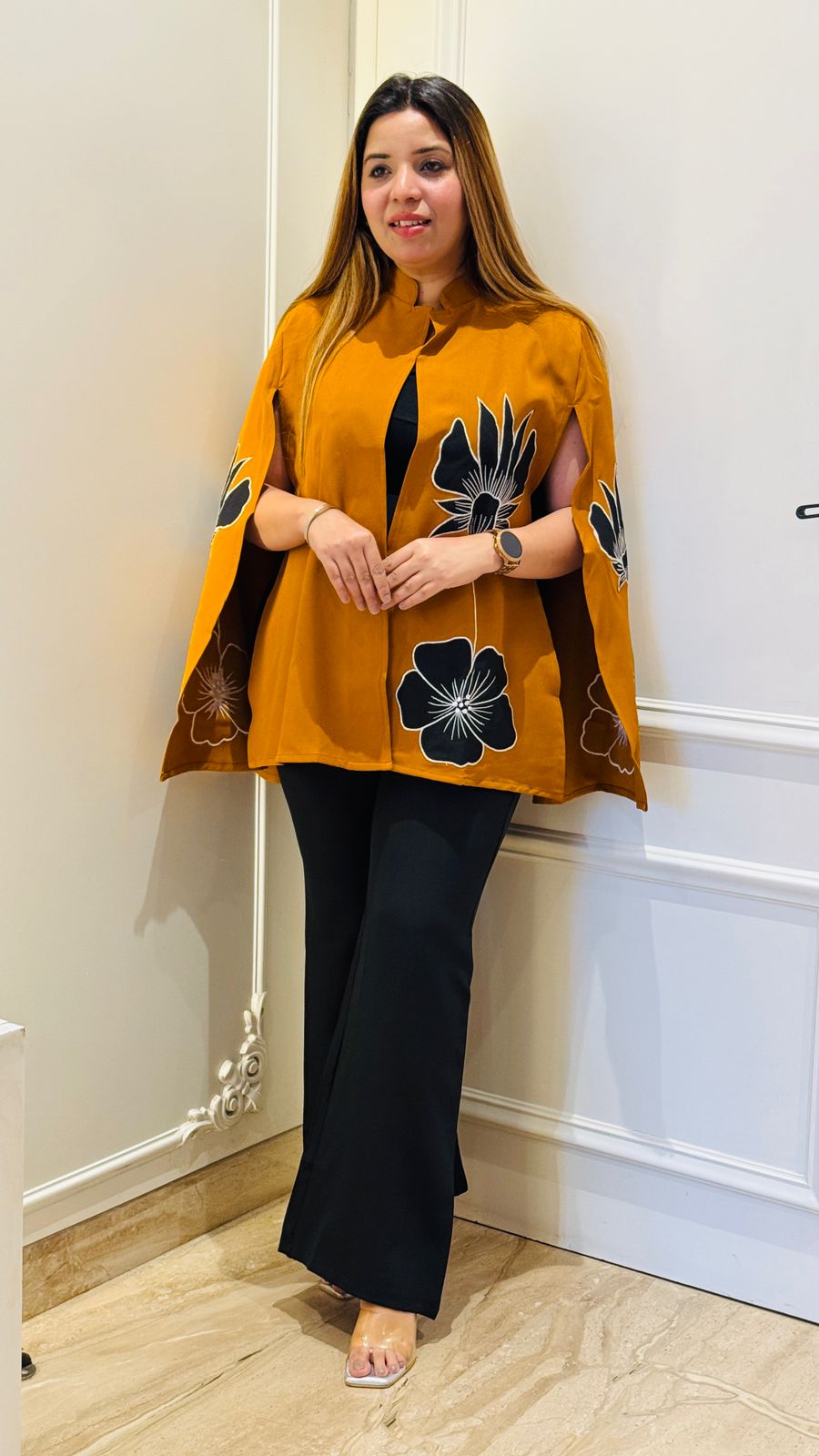 Nayra Cape Coord- Orange, Brown, Pink