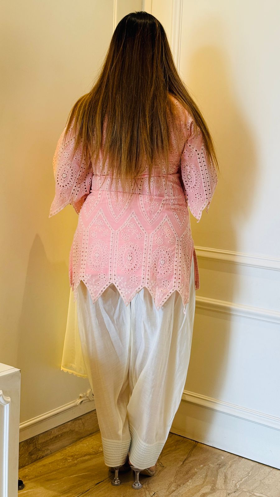 Zaafira Mirror Suit- Pink, Blue, Beige