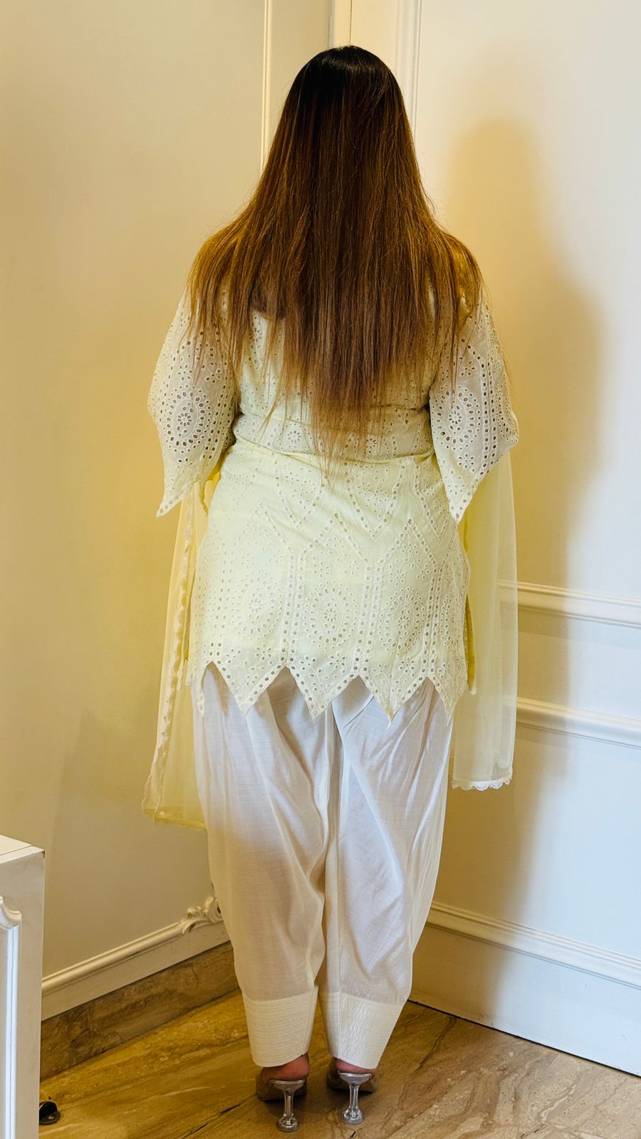 Zaafira Mirror Suit- Pink, Blue, Beige