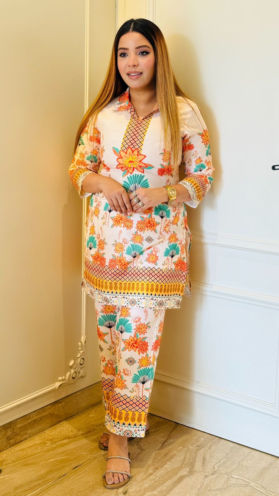 Aavira Cotton Silk- Yellow