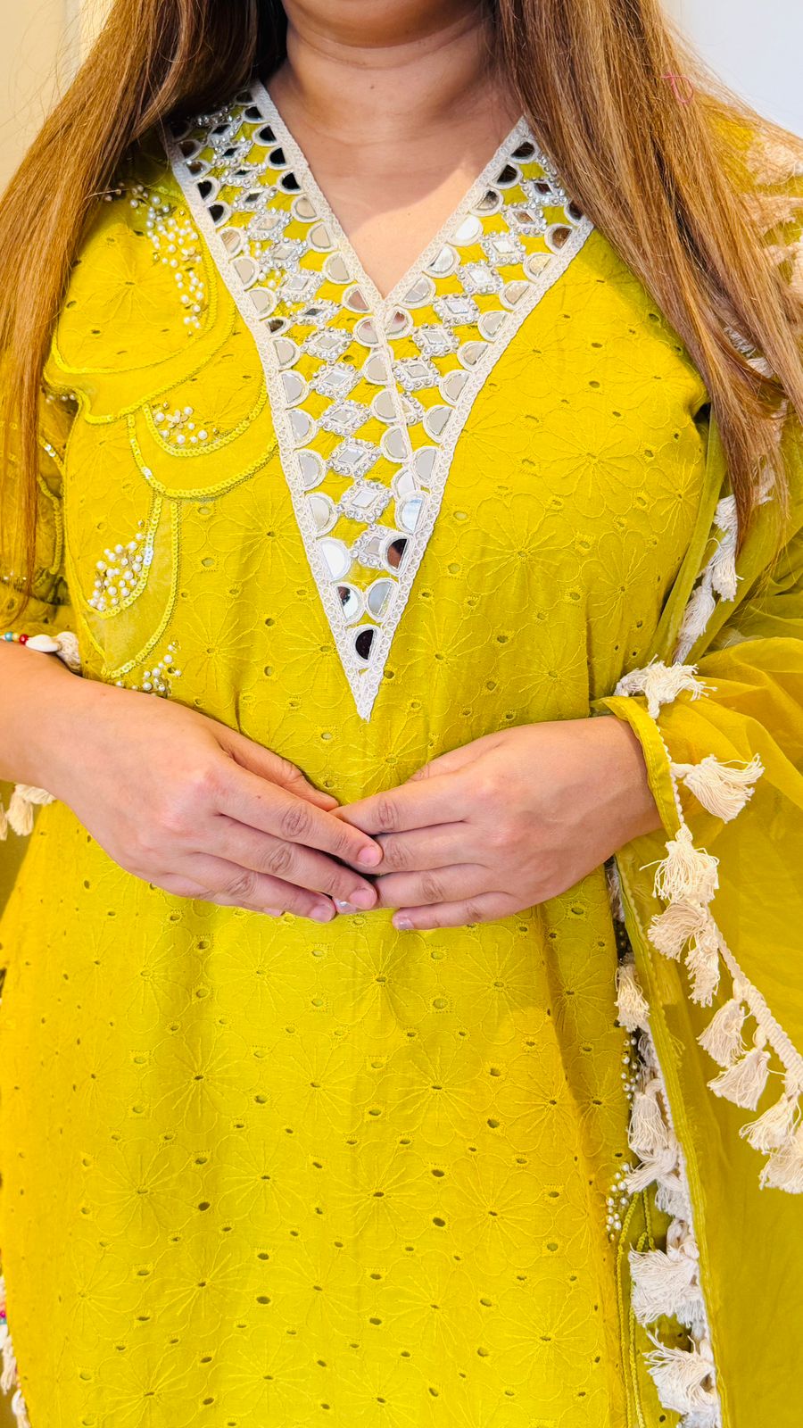 Nayra Mirror Suit- Yellow, Blue