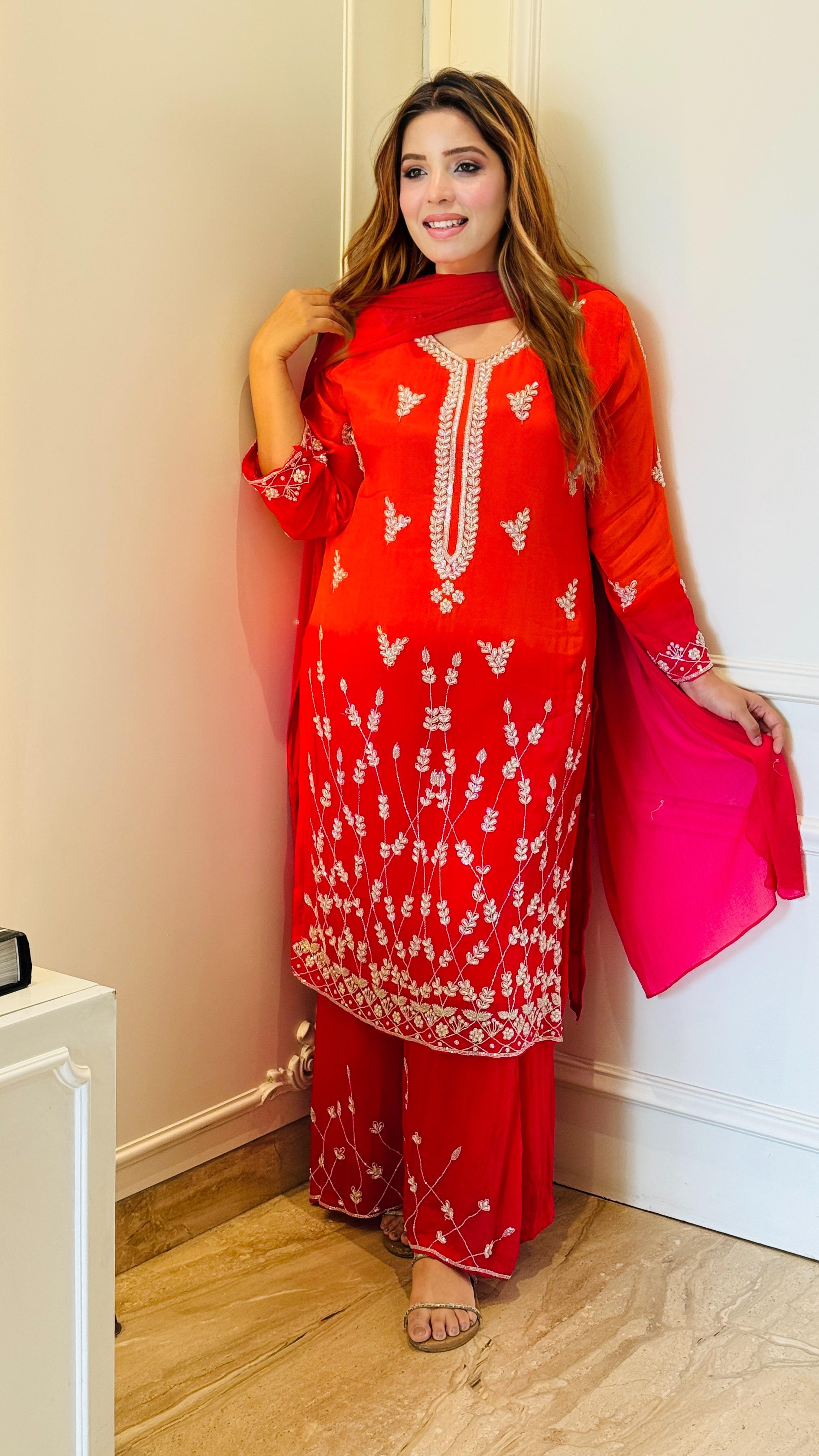 Zaria Chinnon Ensemble Set- Red