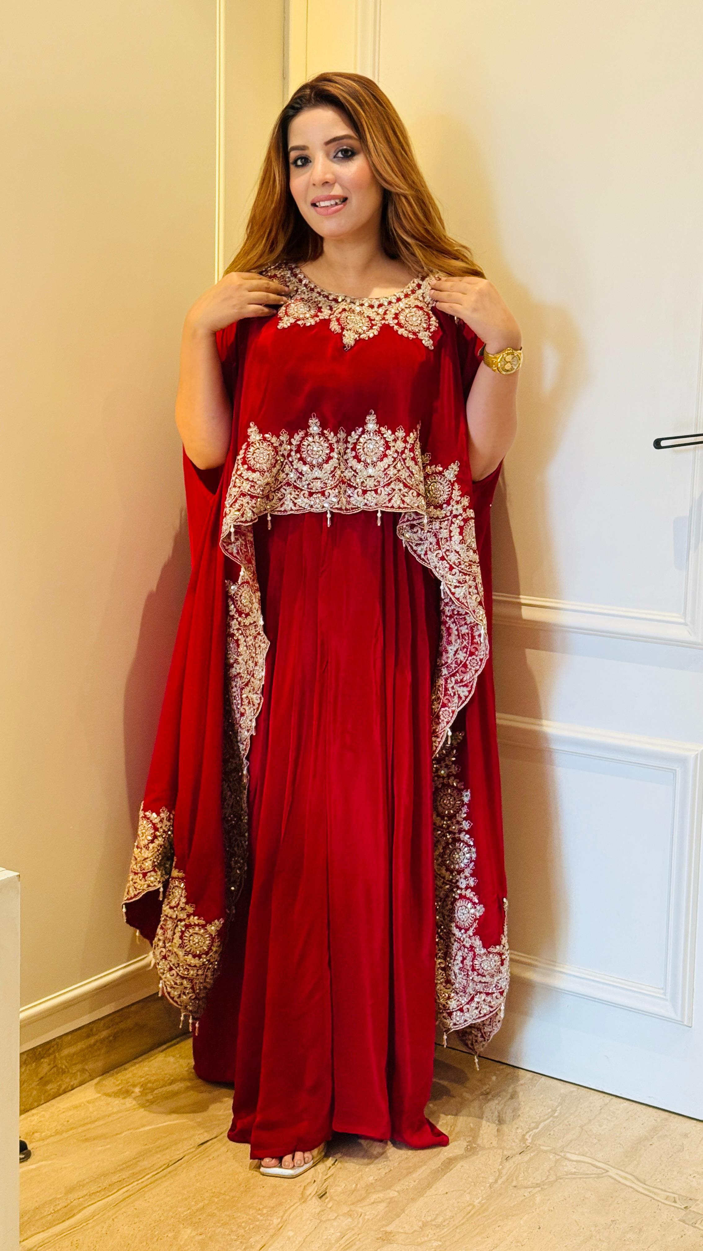 Eira Kaftan Set- Red, Purple, Yellow, Orange