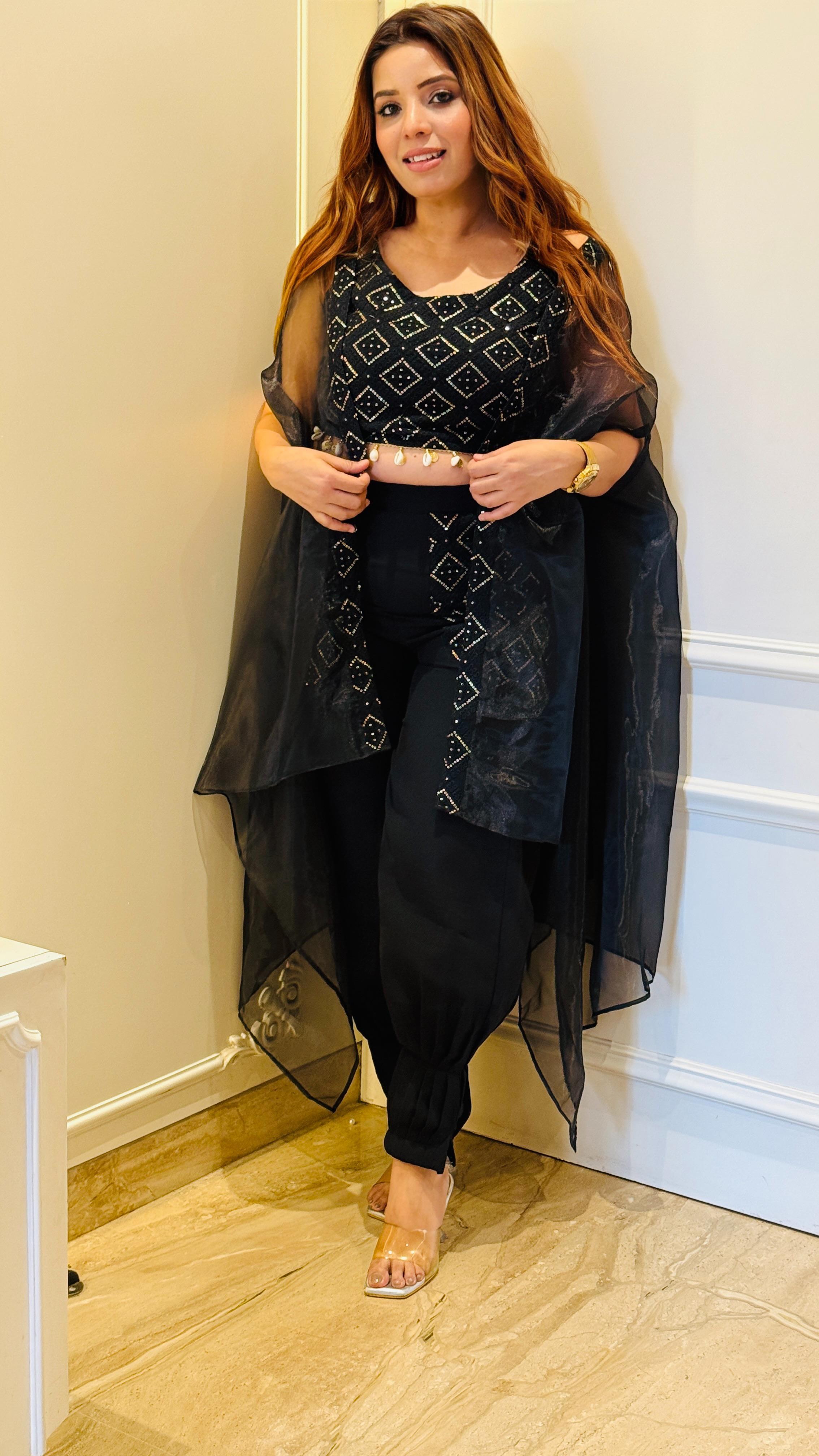 Aaira Co-ord Set- Black