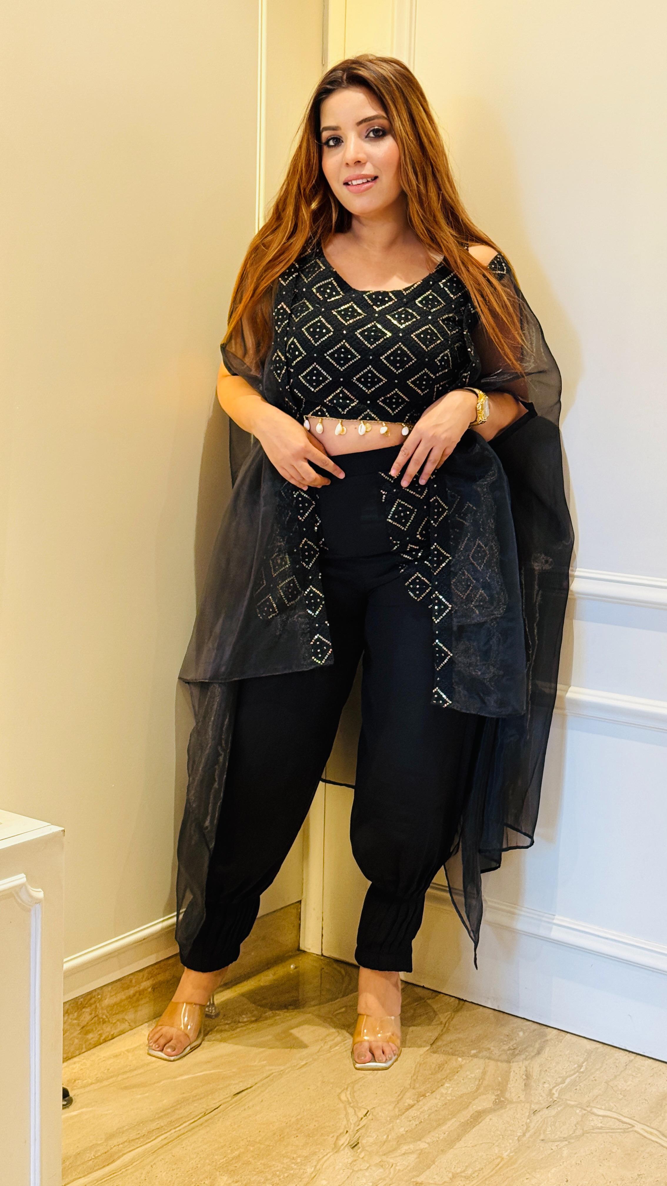 Aaira Co-ord Set- Black