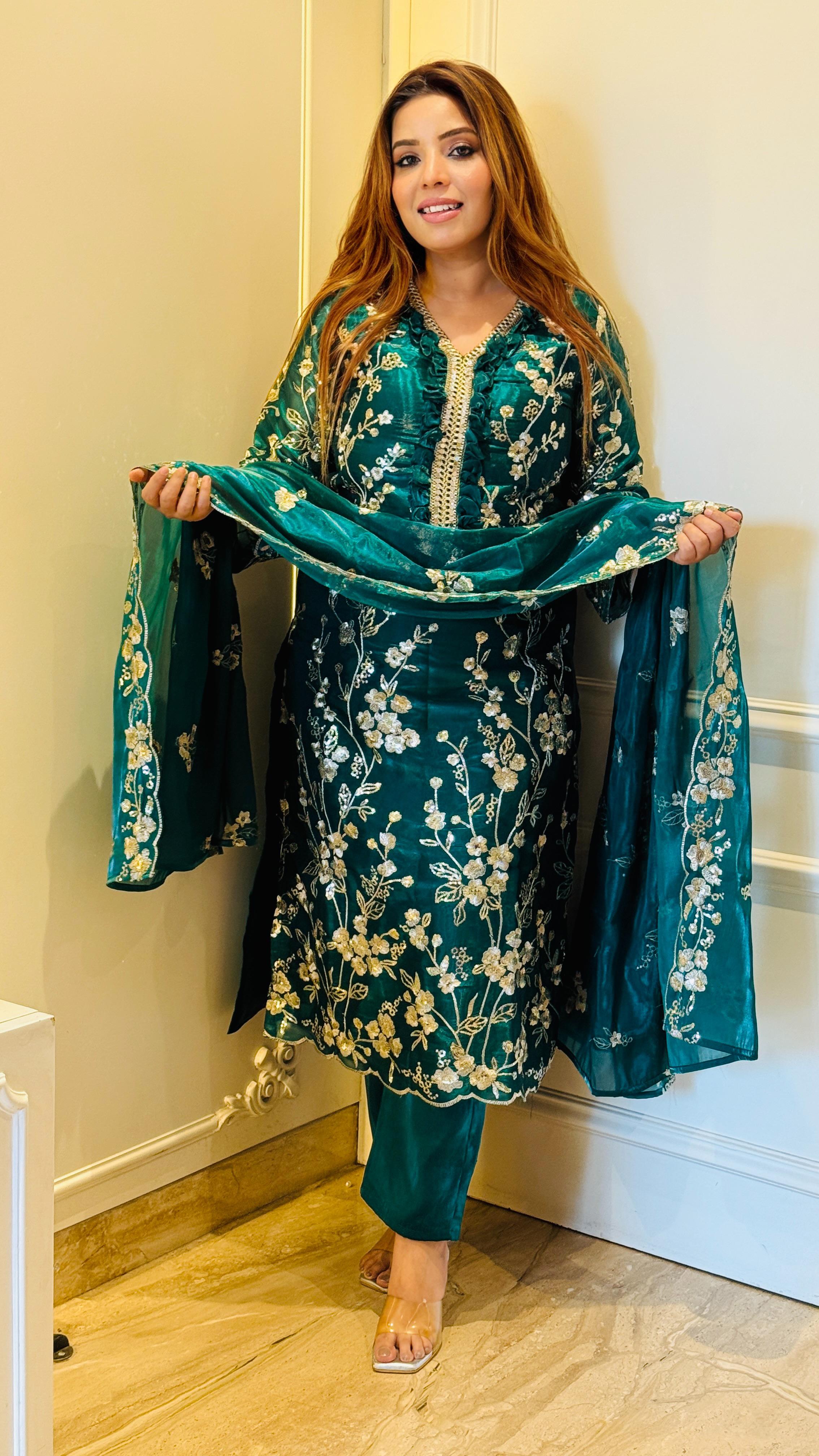 Jimmy Choo Suit Set- Green, Red