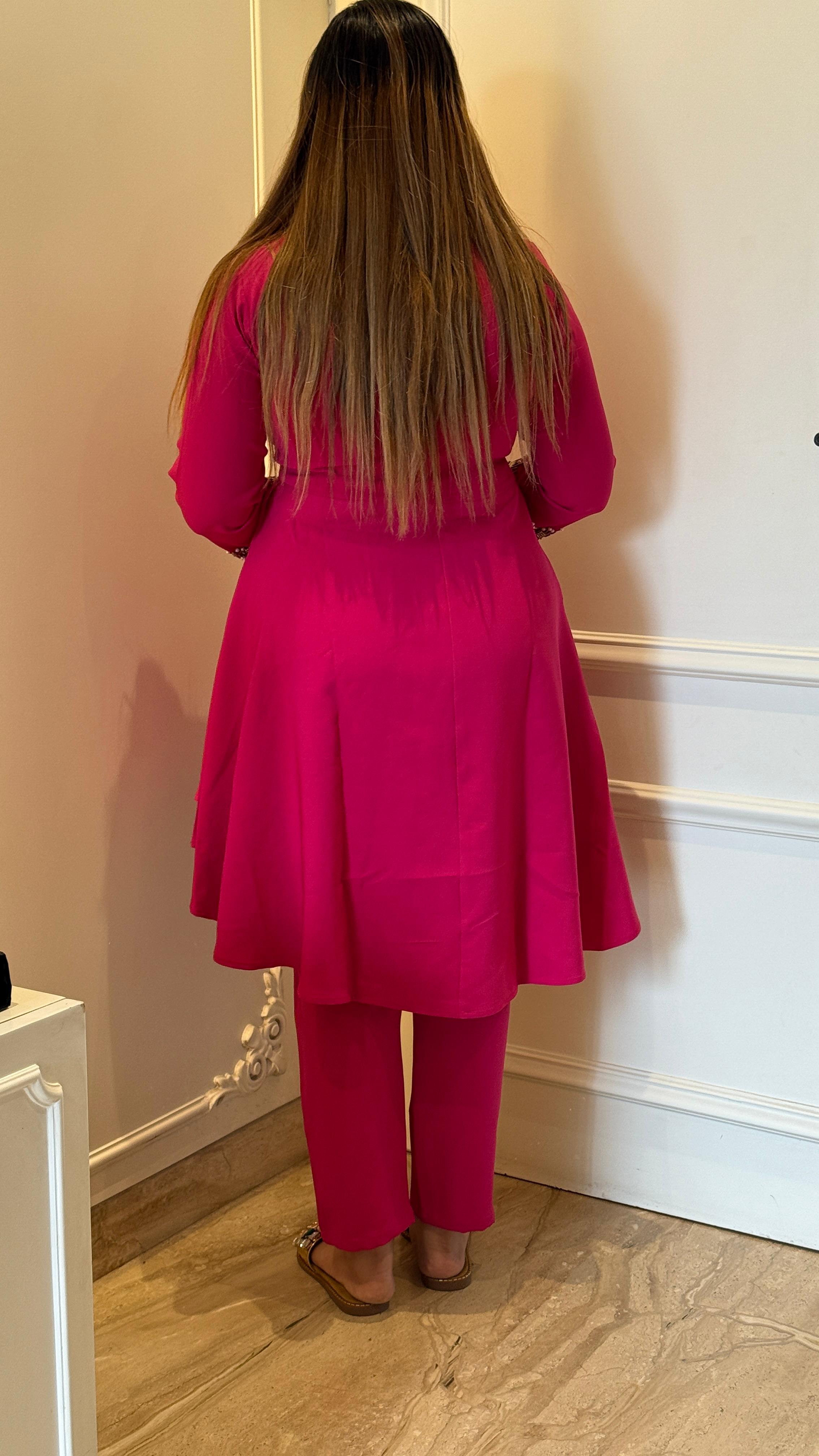 Zoya Indo-Western Set- Blue, White, Pink, Baby Pink, Black