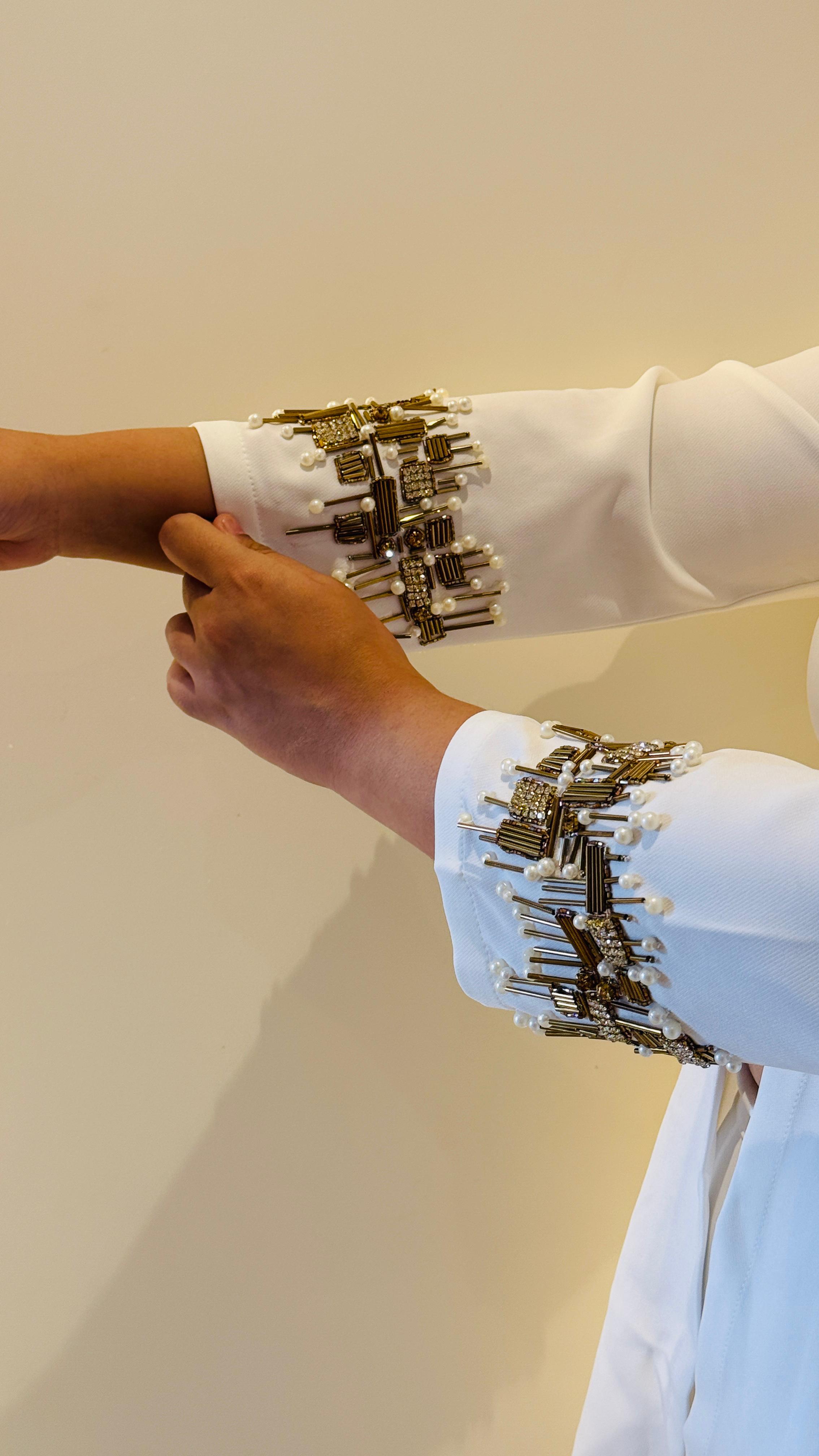 Zoya Indo-Western Set- Blue, White, Pink, Baby Pink, Black