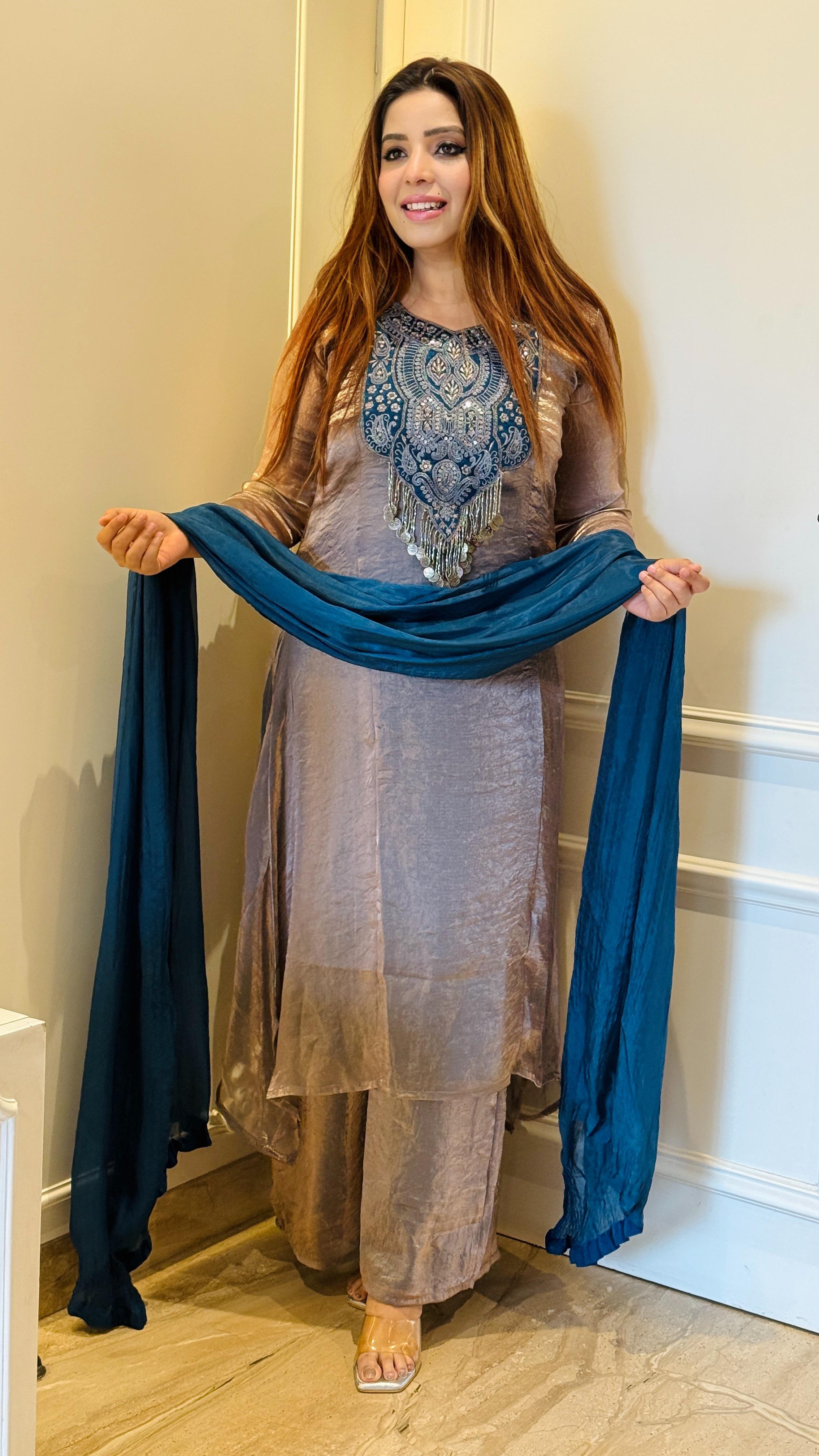 Jimmy Choo Plazo Set- Gray