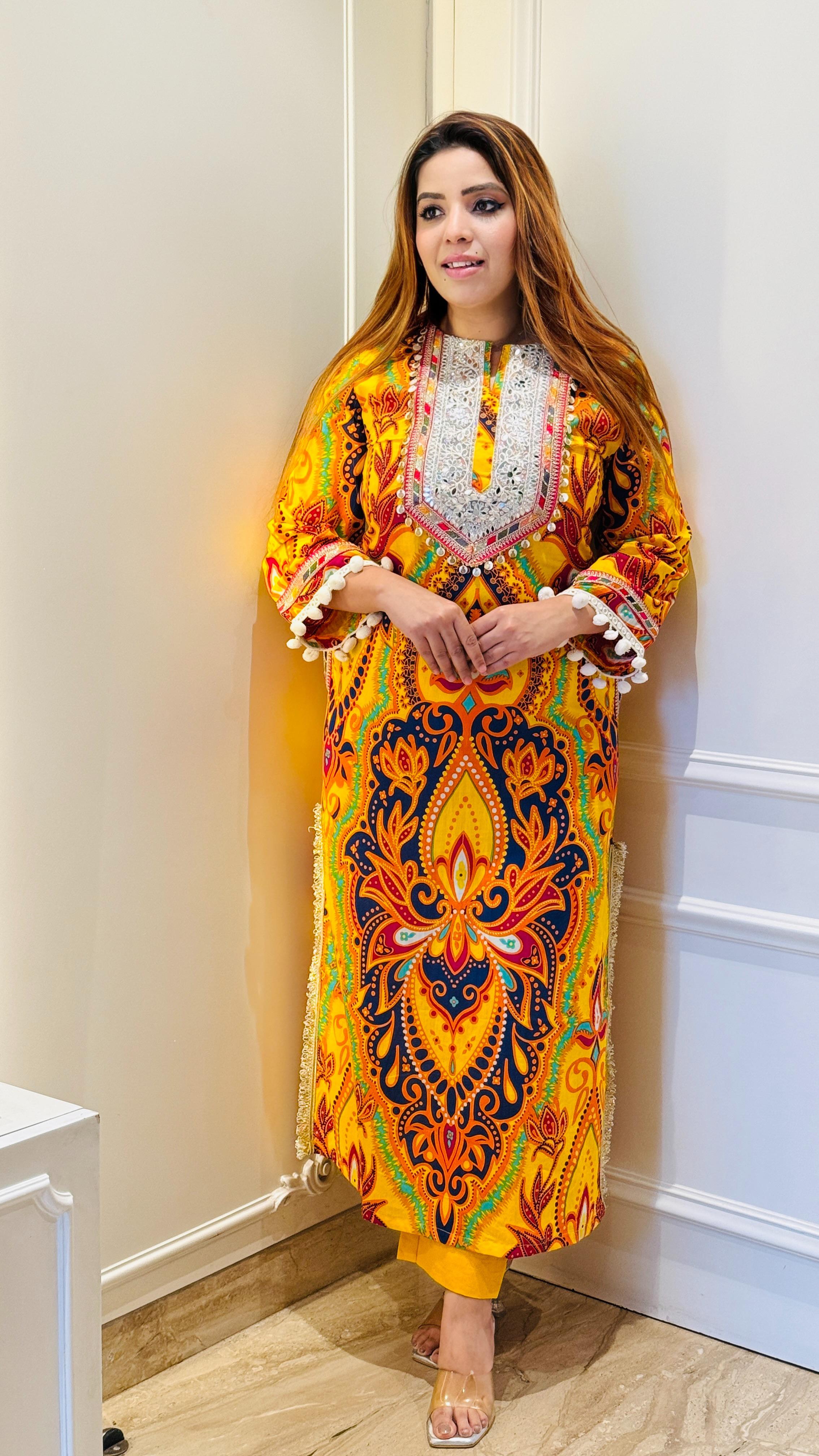 Luxe Slit Set- Yellow