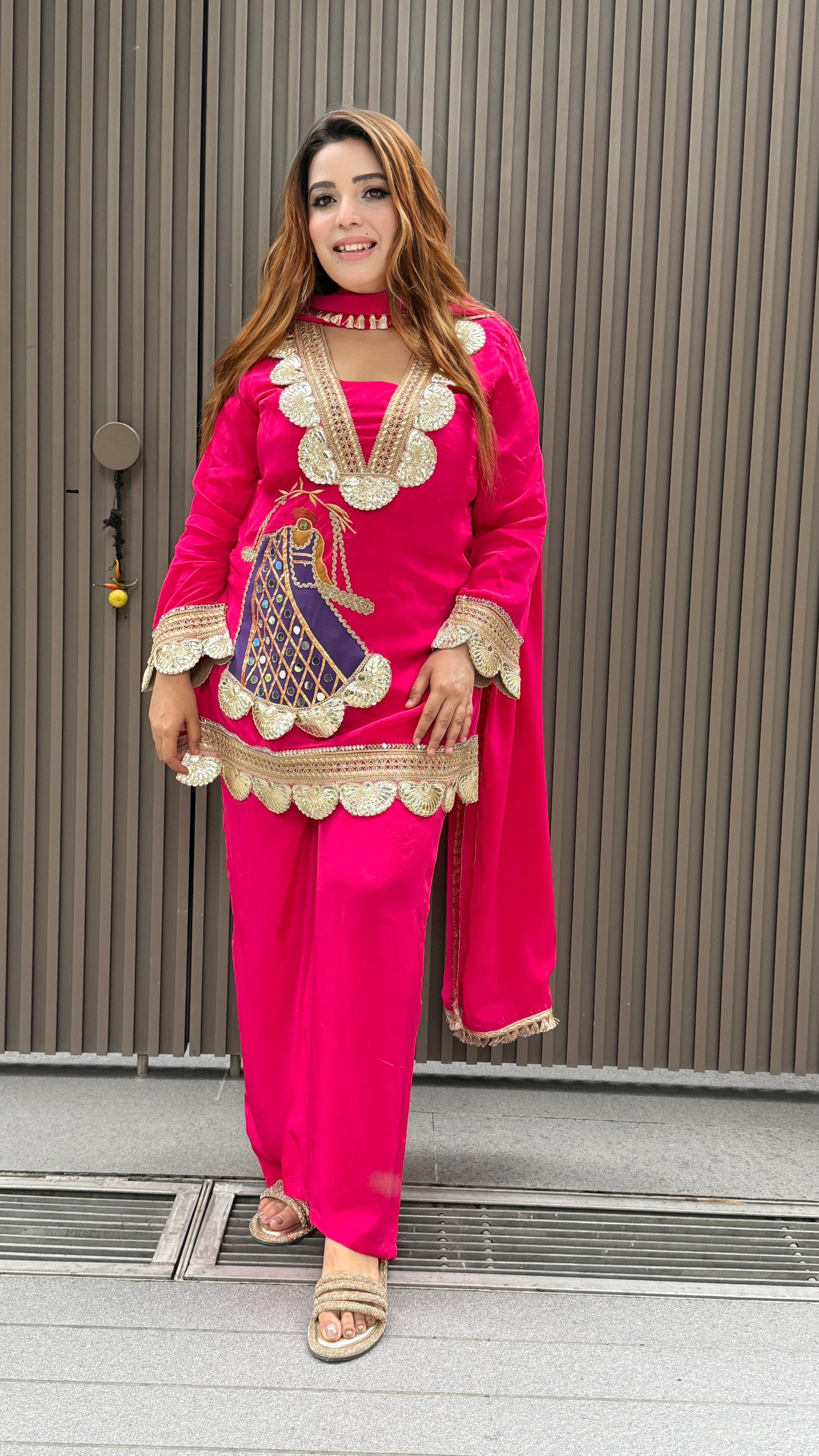 Senvika Suit Set- Pink, Purple, Orange, Black, Green, Red