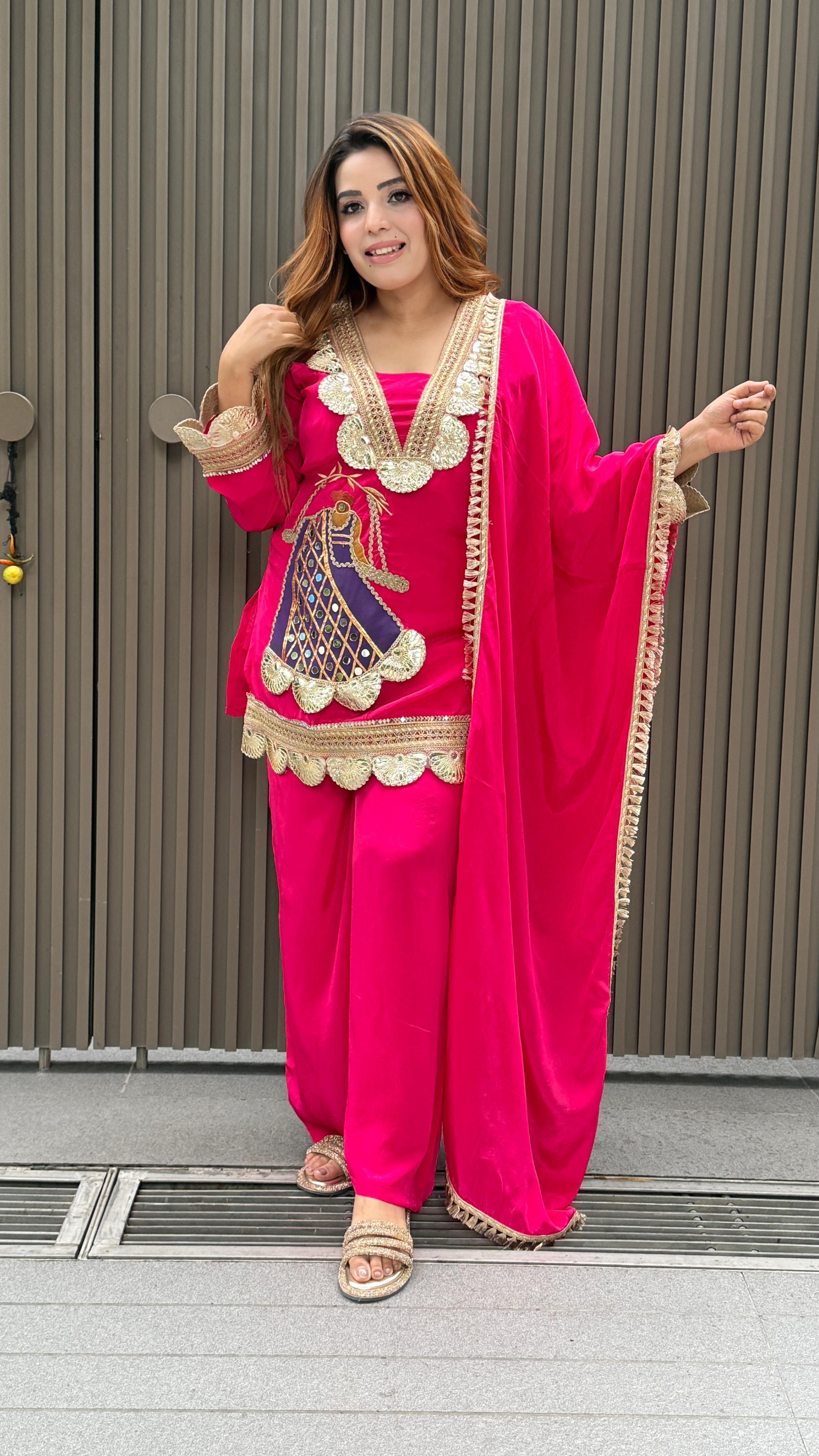 Senvika Suit Set- Pink, Purple, Orange, Black, Green, Red